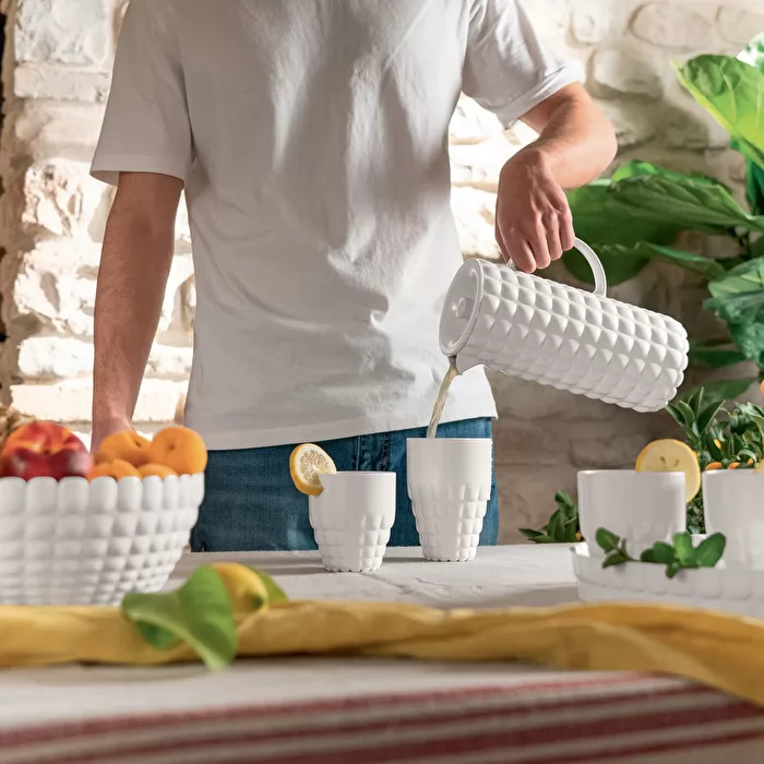 Tall Tumbler Milk White ''Tifany'' - Inhomebuy