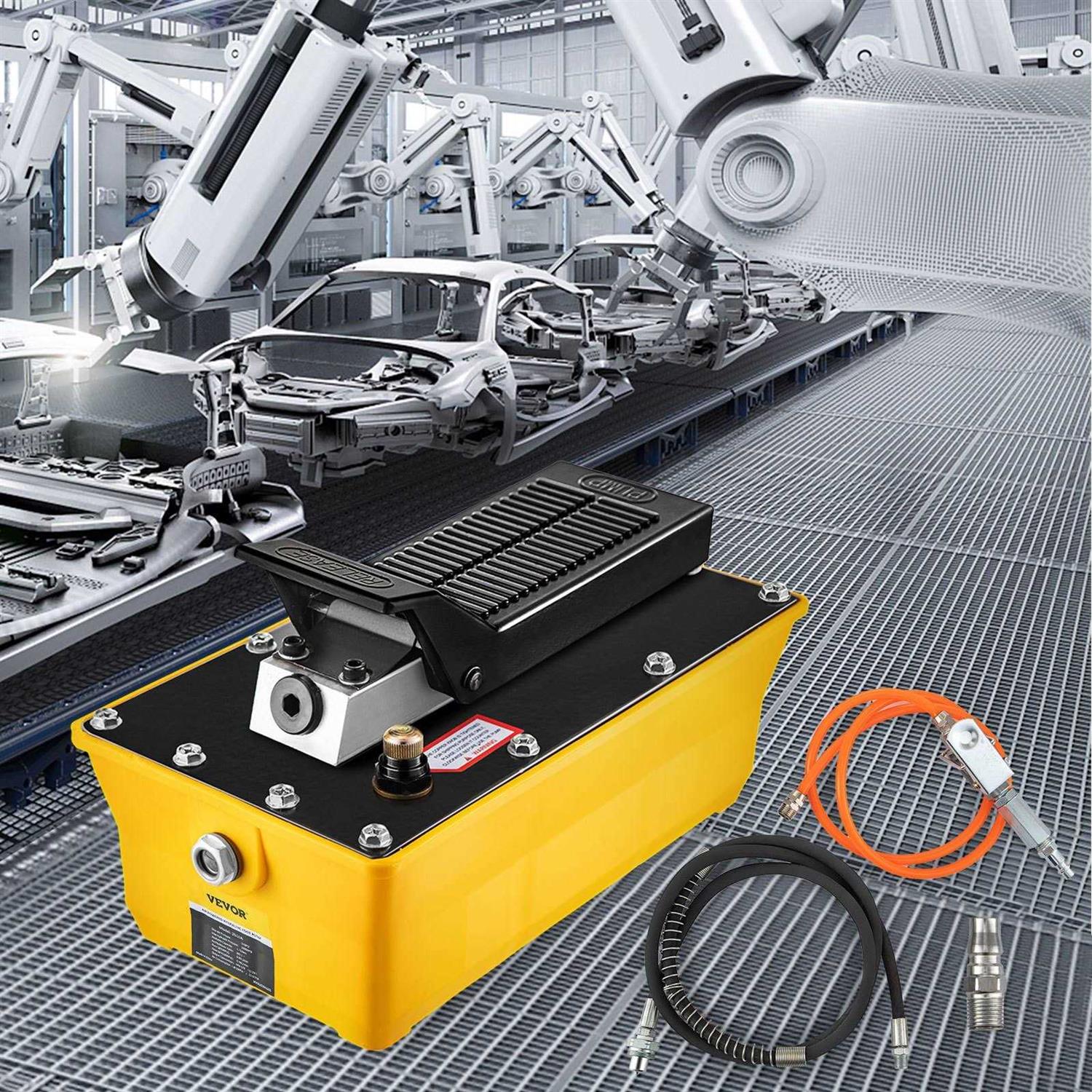 VEVOR Air Hydraulic Pump Power Pack Unit 10000 Psi 103 In 3Cap BTQBTYYJTBLSK0001V0 - Inhomebuy