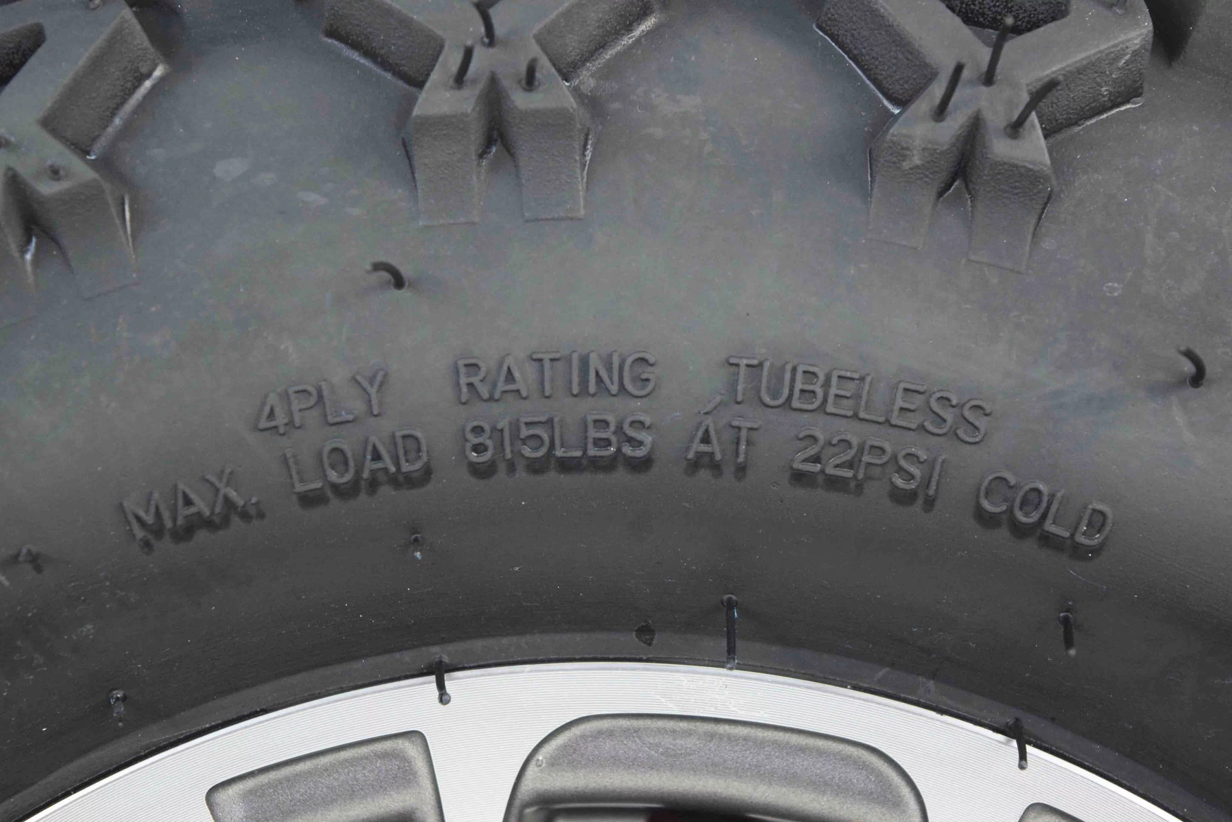 MASSFX 20x10-10 Golf Cart Turf Tire & Gun Metal Wheel Kit A238 10x7 4/101.6 - Inhomebuy