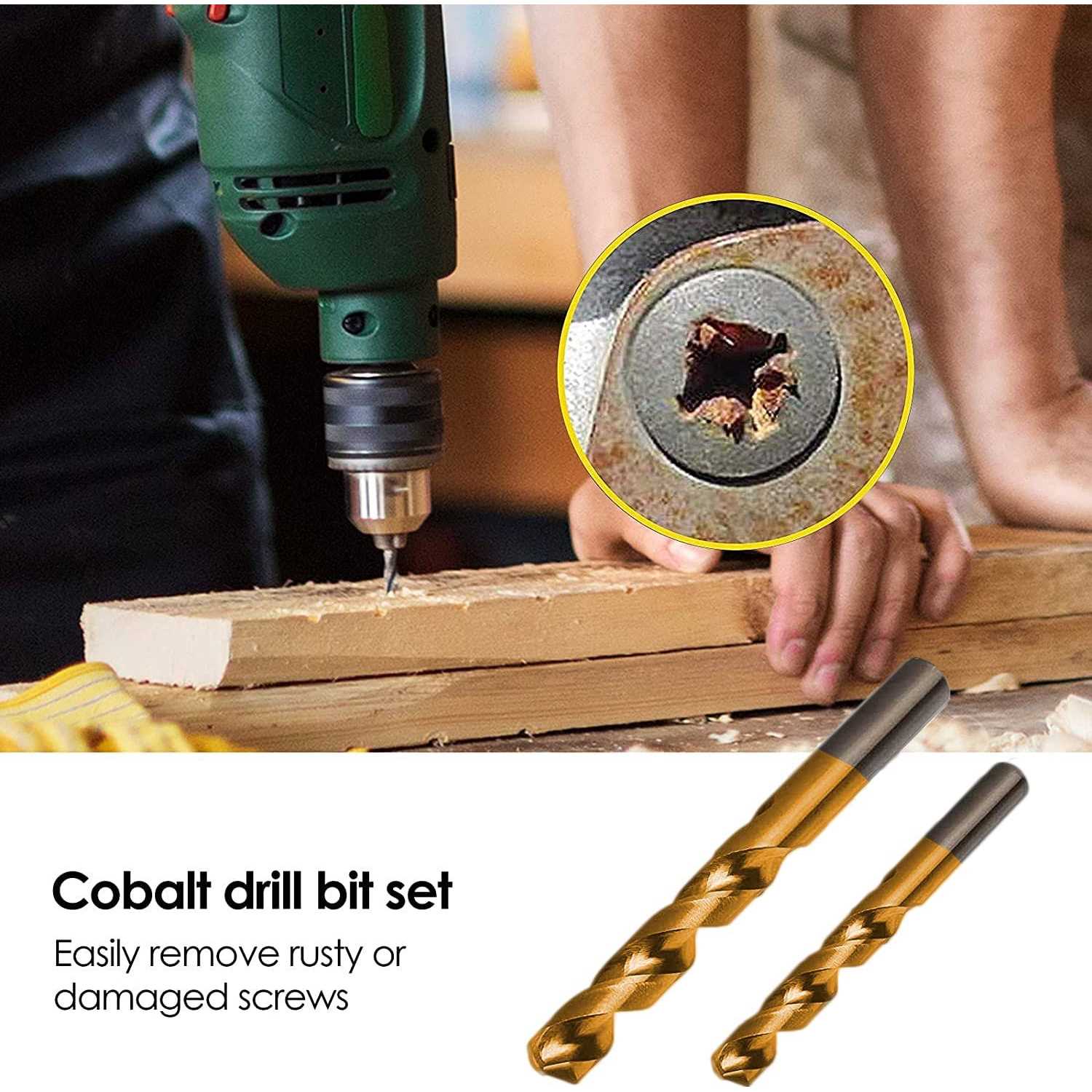 XEWEA 25Pcs Screw Extractor Set Hex Head Multi-Spline Easy Out Bolt Extractor Set - Inhomebuy