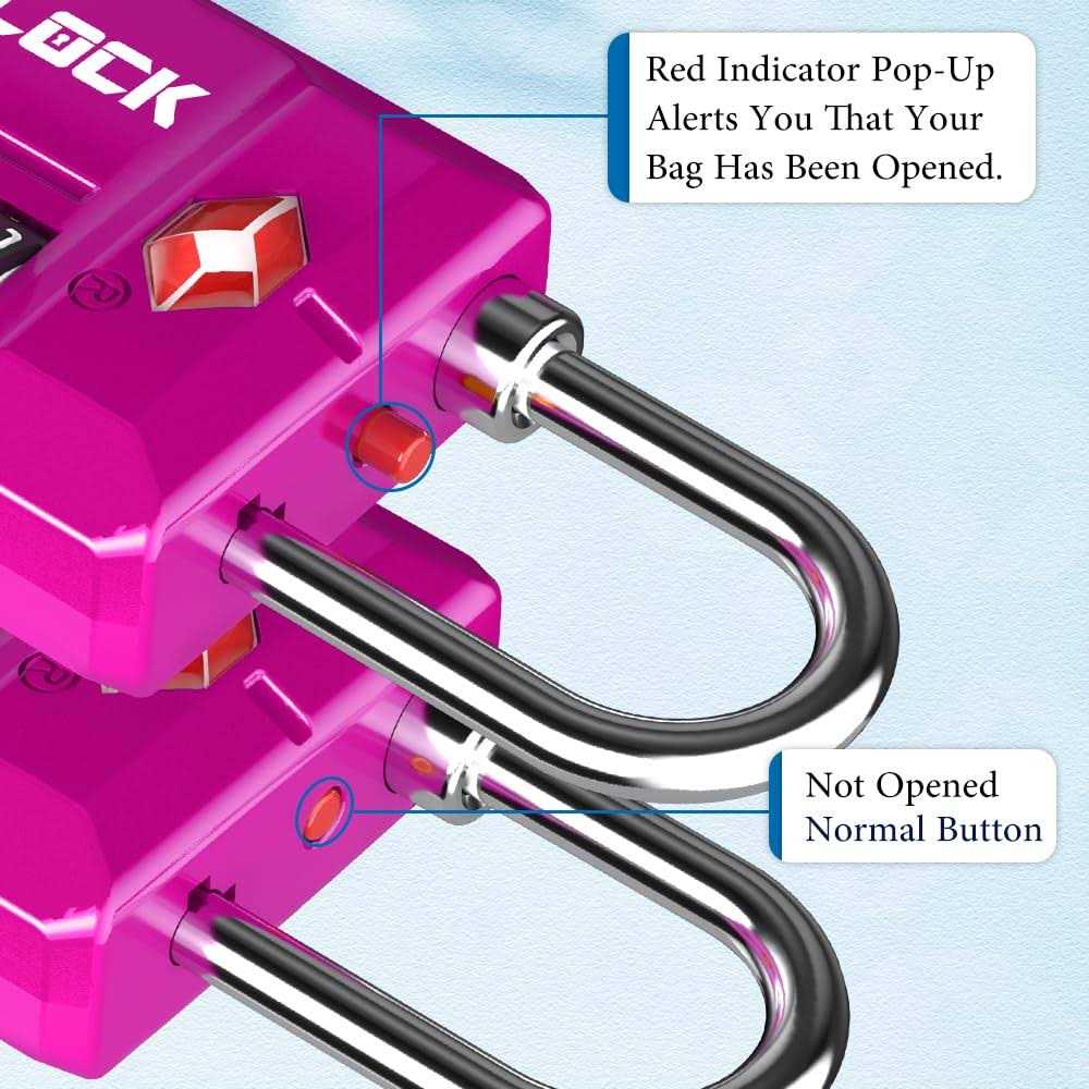 SURE LOCK Tsa Approved Travel Luggage Locks Open Alert Combination Lock for School Office Gym Locker,Toolbox - Inhomebuy