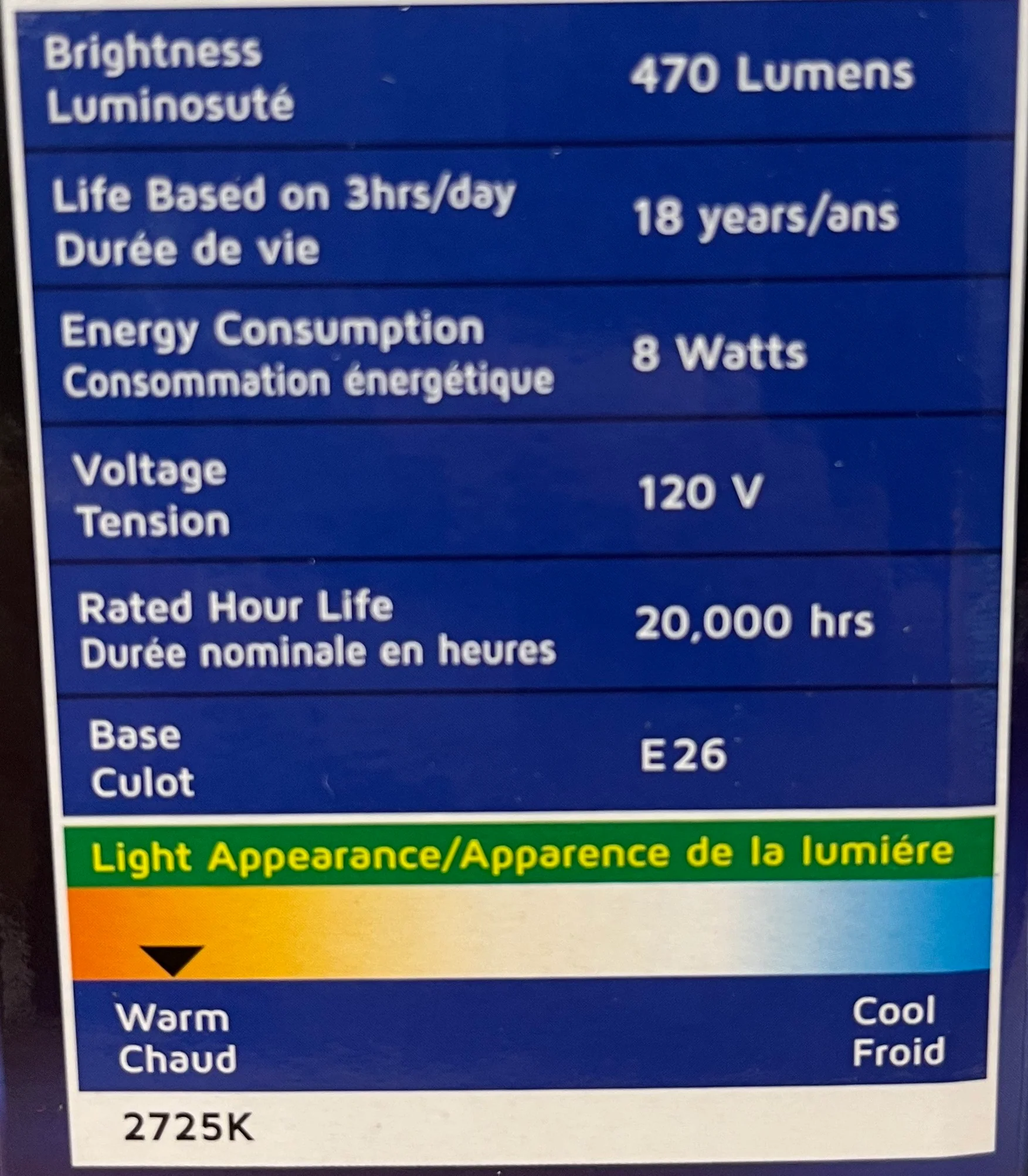 Daylite 86351 LED A19 8W=40W Warm Bulb Dimmable - Inhomebuy