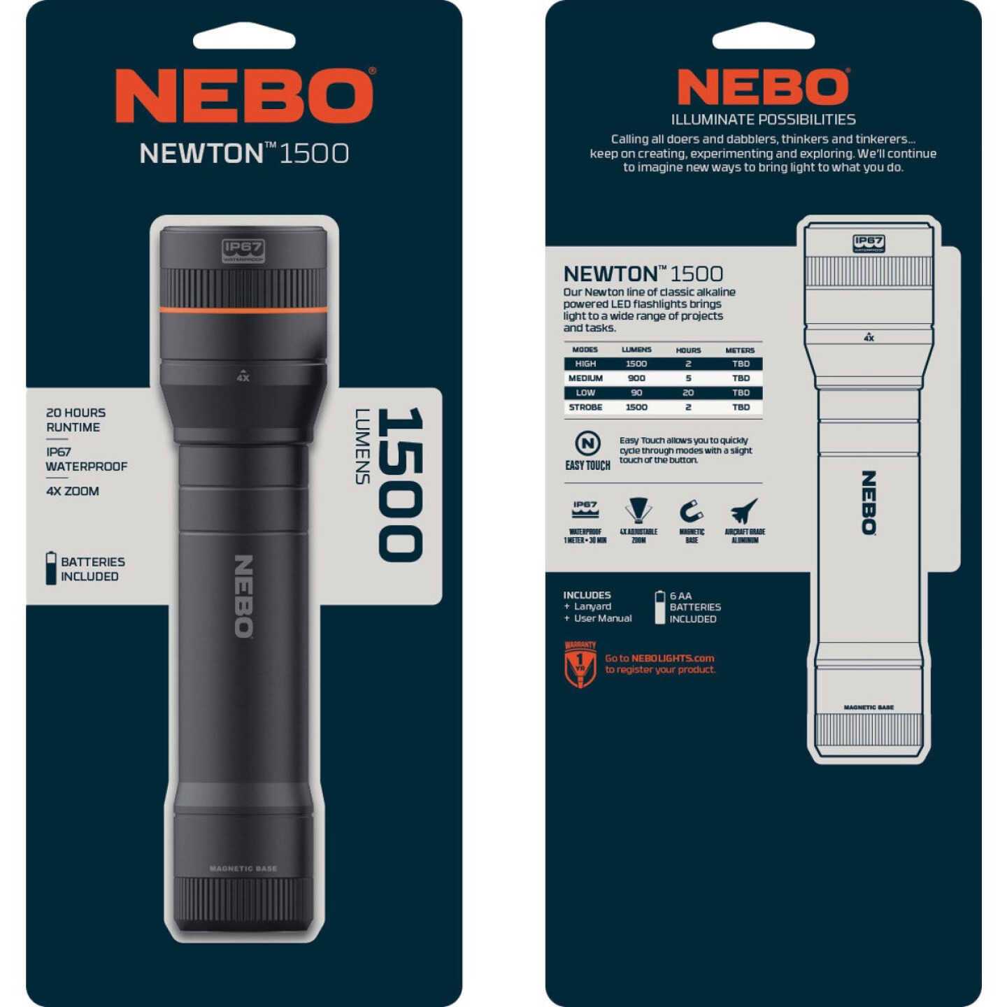 Nebo Newton LED Flashlight - Inhomebuy