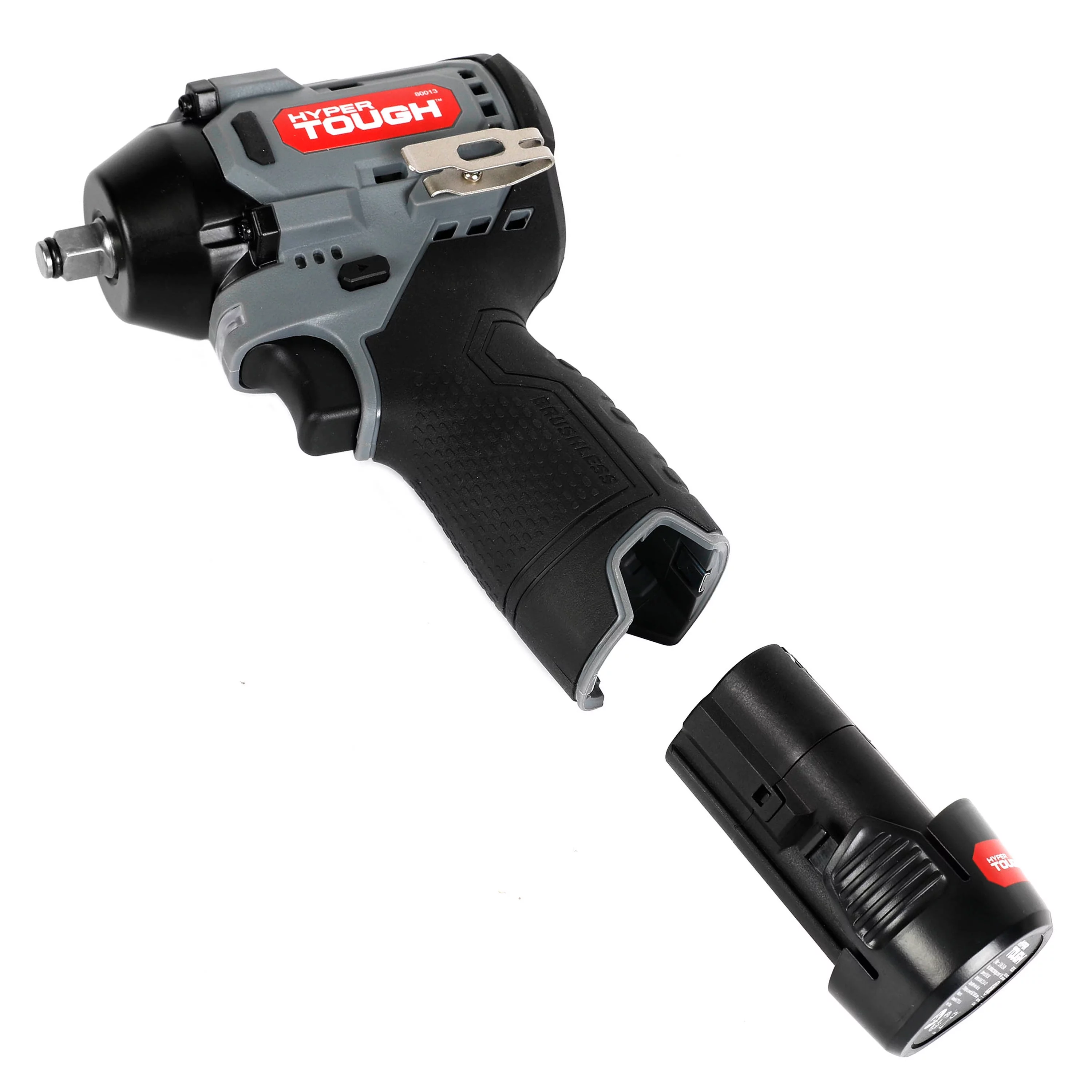 Hyper Tough 12V Max Lithium-Ion Brushless Impact Wrench with 2.0Ah Battery and Charger, 80013 - Inhomebuy