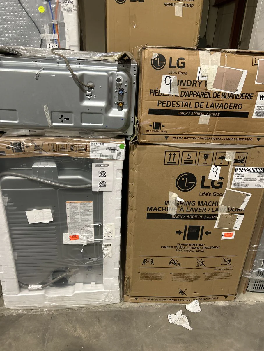 LG 4PC LAUNDRY 6500/WM6500HBA/DLEX6500B/WDP6B X2 - Inhomebuy