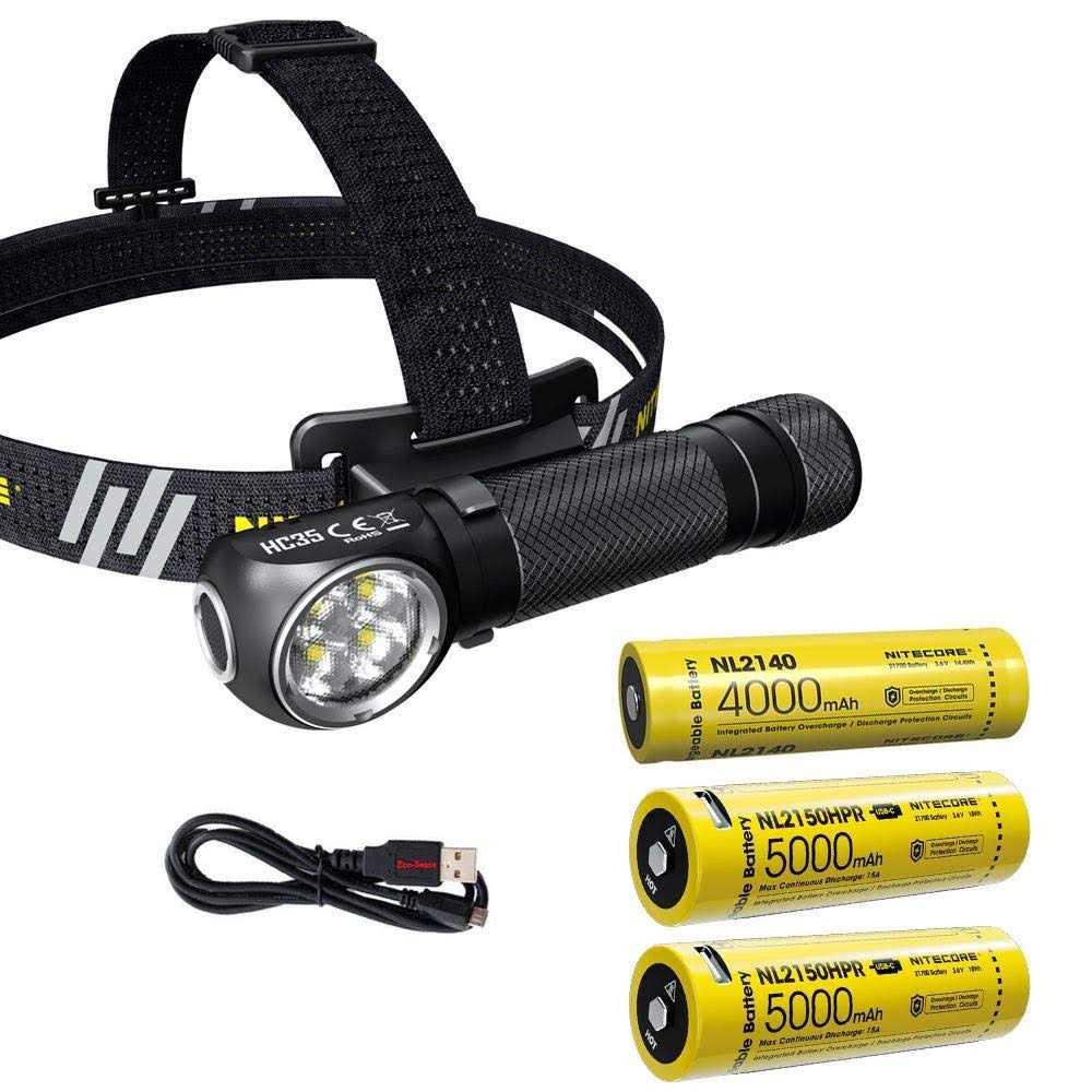 Nitecore HC35 2700 Lumen USB Rechargeable Headlamp - Inhomebuy