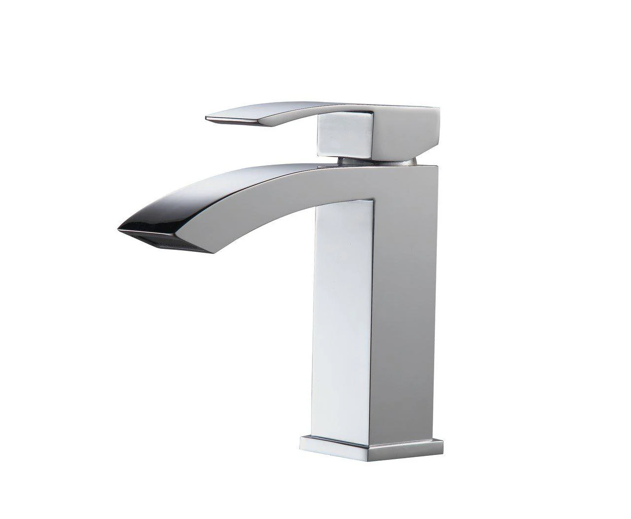 KubeBath Aqua Balzo Single Lever Wide Spread Bathroom Vanity Faucet - Chrome, AFB053 - Inhomebuy