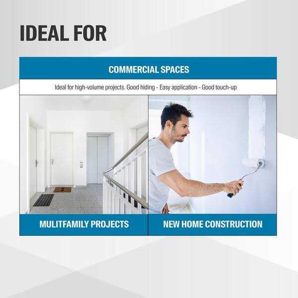 MULTI-PRO 5 gal. Satin Weave PPG1209-1 Interior Paint - Inhomebuy