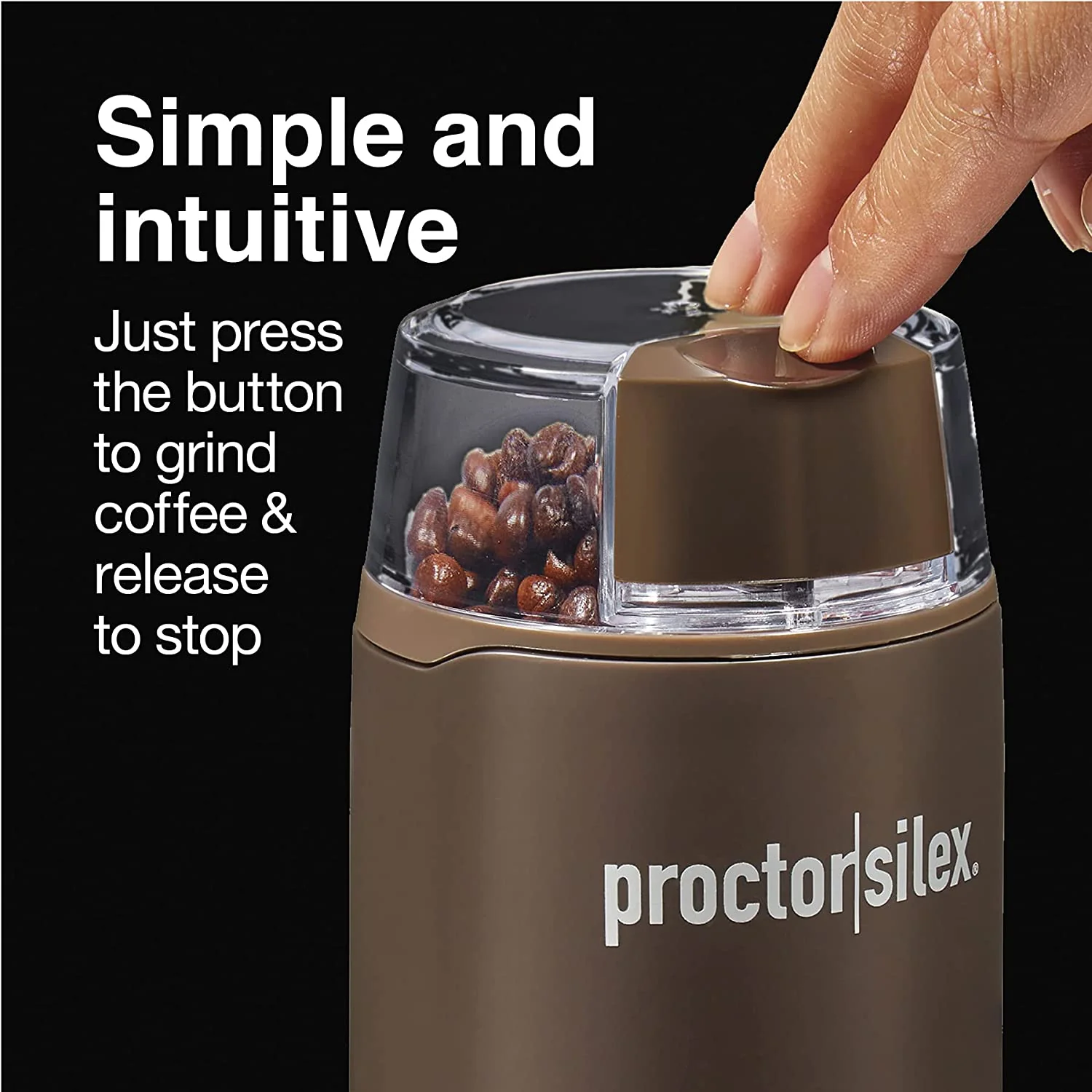 Proctor Silex Coffee Grinder: black | 80300 - Inhomebuy
