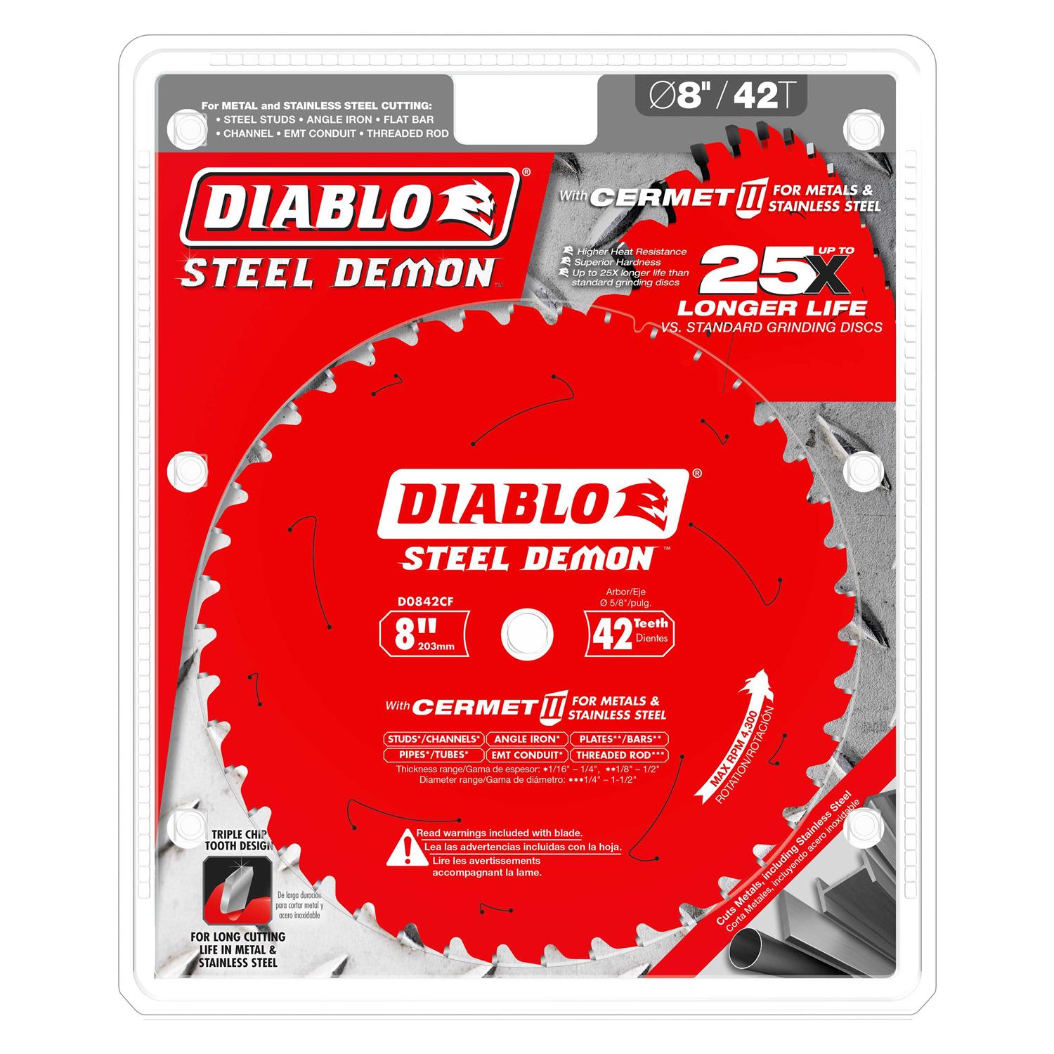 Diablo 8-1/4 in. x 60-Tooth Fine Finish Saw Blade - Inhomebuy