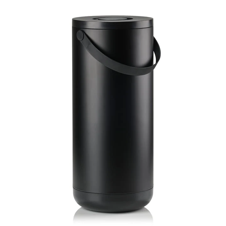Waste Bin Circular 35 Liter Black - Inhomebuy