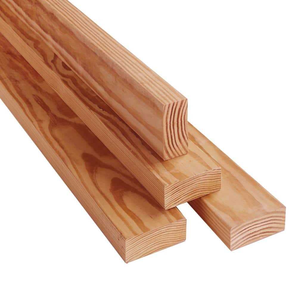 Outdoor Essentials 2 in. x 3 in. x 8 ft. Black Stained Pine Fence Panel Backer Rail - Inhomebuy