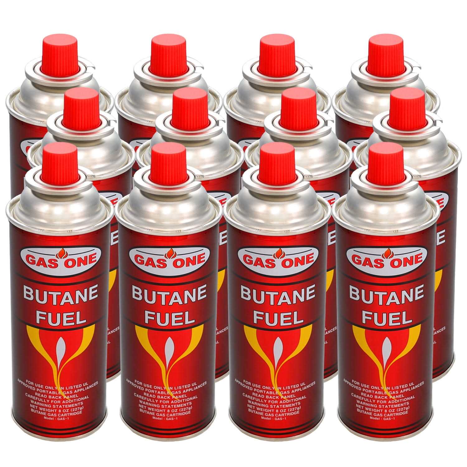 GasOne Butane Fuel Canister (12 Pack) - Inhomebuy