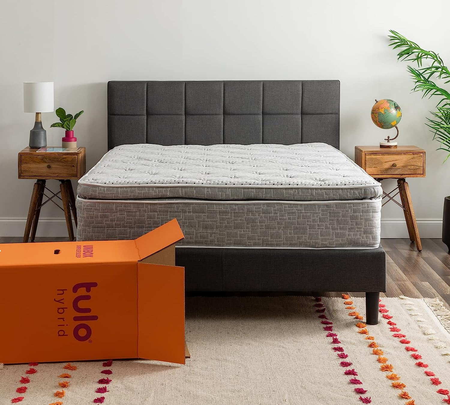 Tulo by Mattress Firm | 12 INCH Memory Foam Plus Coil Support Hybrid Mattress | Bed-in-A-Box | Plush Comfort | Queen - Inhomebuy