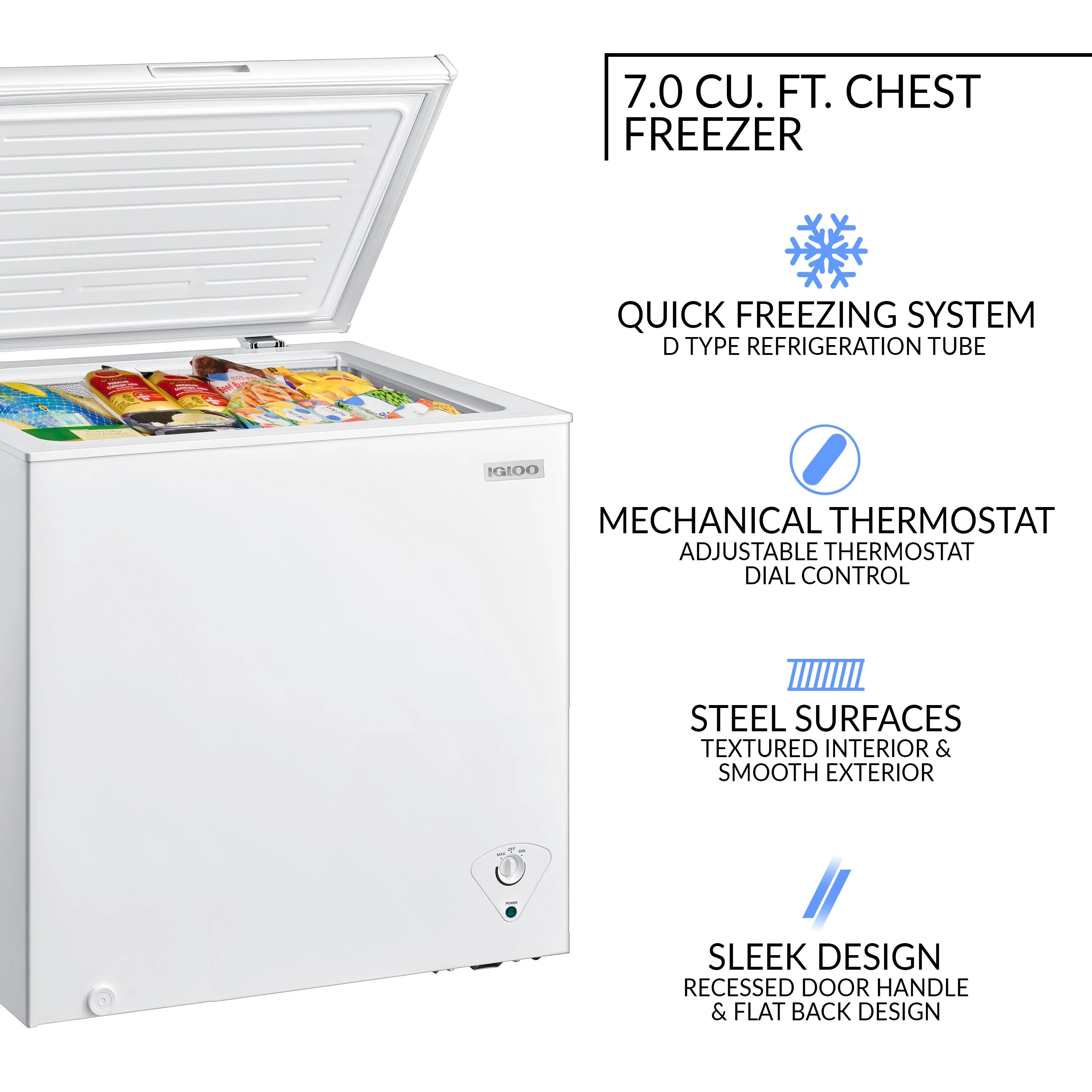 Igloo® 7.0 Cu. Ft. Chest Freezer - Inhomebuy