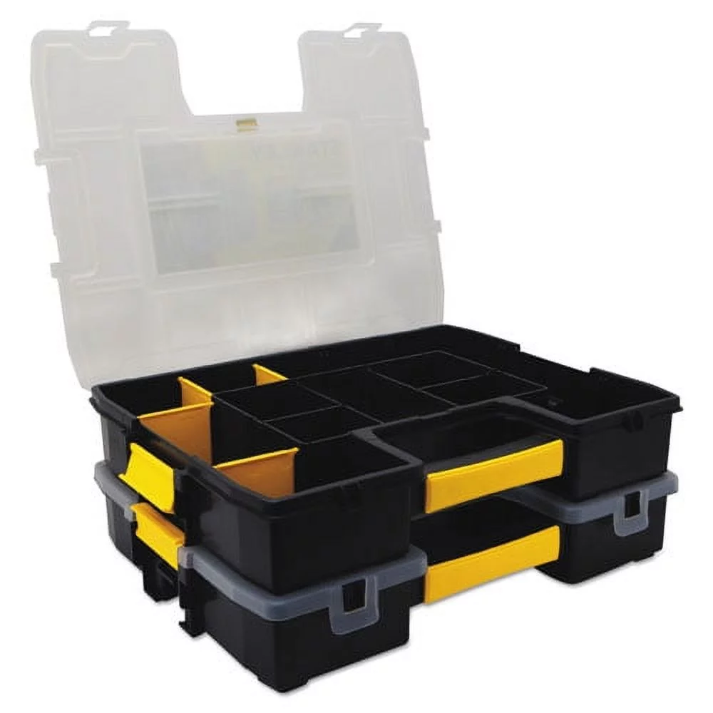 Stanley Tool Box and Tool Organizer, Sortmaster Junior Organizer, Yellow | Bundle of 2 Each - Inhomebuy