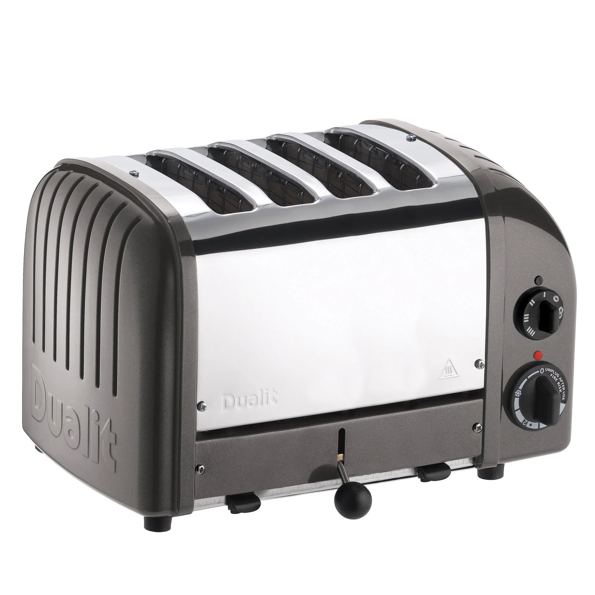 Dualit New Generation Classic 4-Slice Toaster in Metallic Charcoal - Inhomebuy