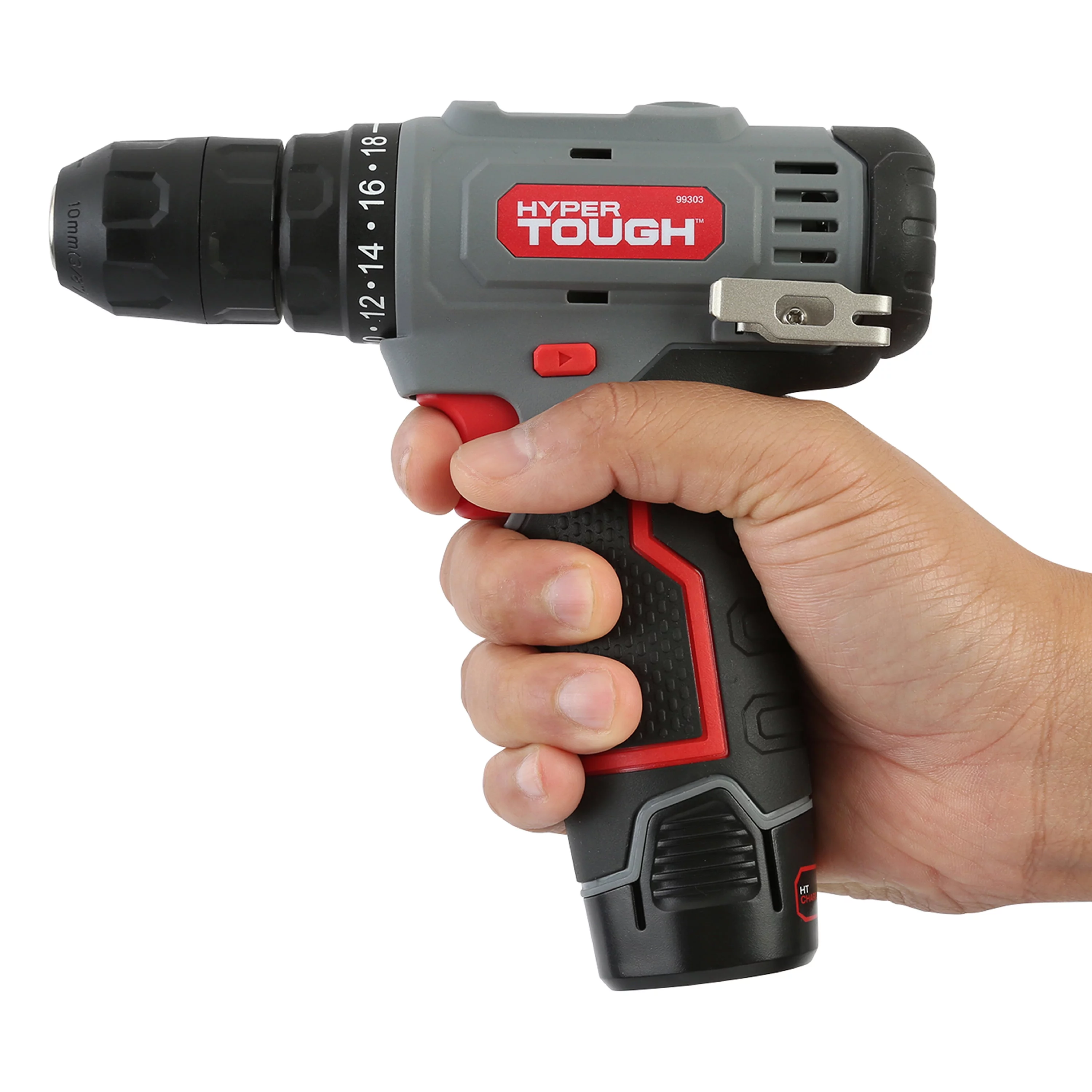 Hyper Tough 12V Max* Lithium-Ion Cordless 3/8-Inch Drill Driver 50-Piece Project Kit and 1.5Ah Battery, Gifts For Mom and Dad, Model 99312 - Inhomebuy