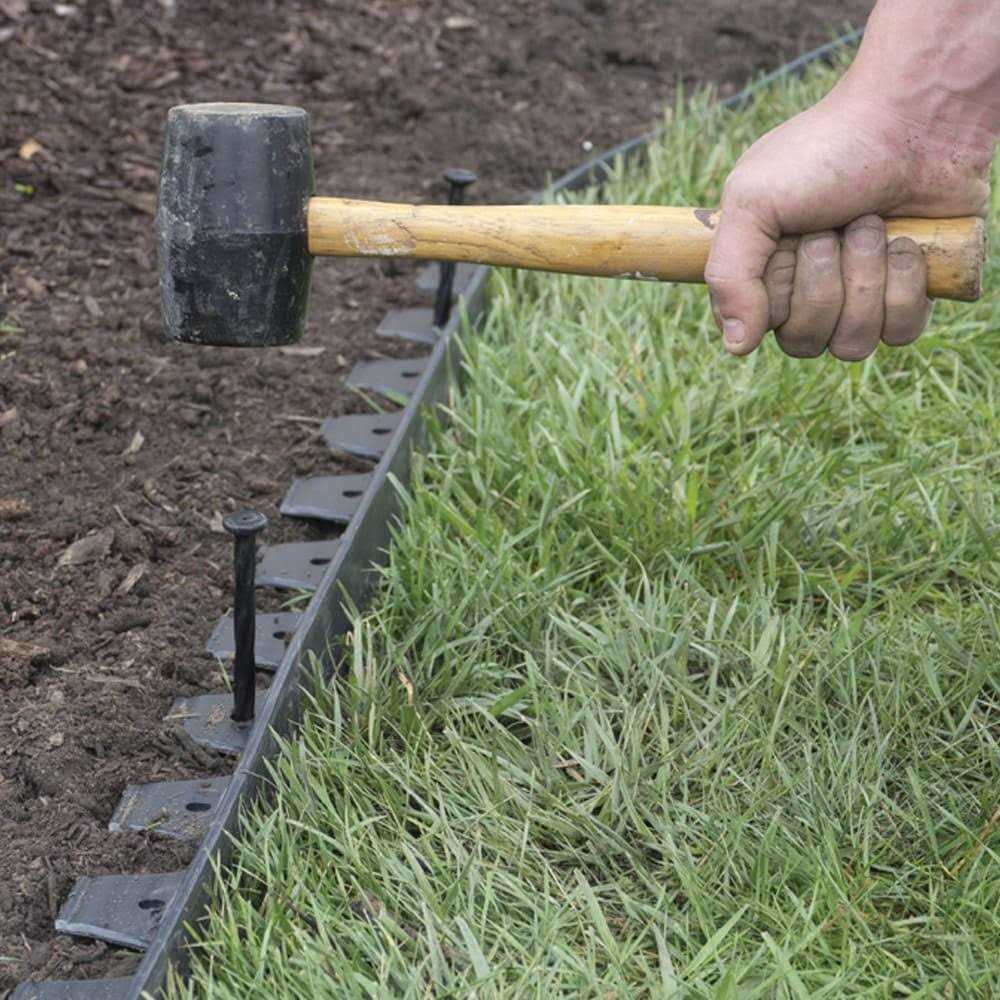 EasyFlex 2.5 Tall Wall No-Dig Landscape Edging Kit 3220E-100C - Inhomebuy
