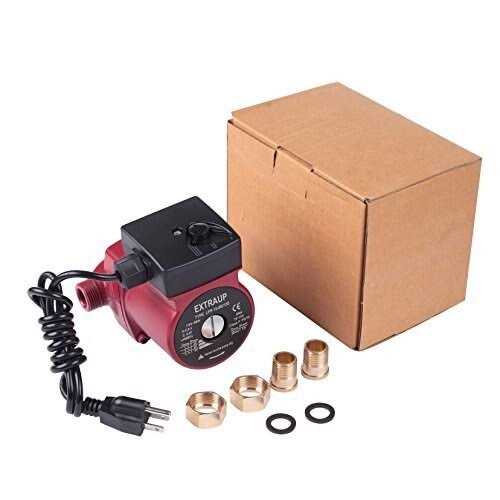 EXTRAUP 115Volt 1/2HP 1500 GPH Heavy Duty High Pressure Cast Iron Casing Water Transfer Utility Pump With Brass Connectors and Suction Strainer - Inhomebuy