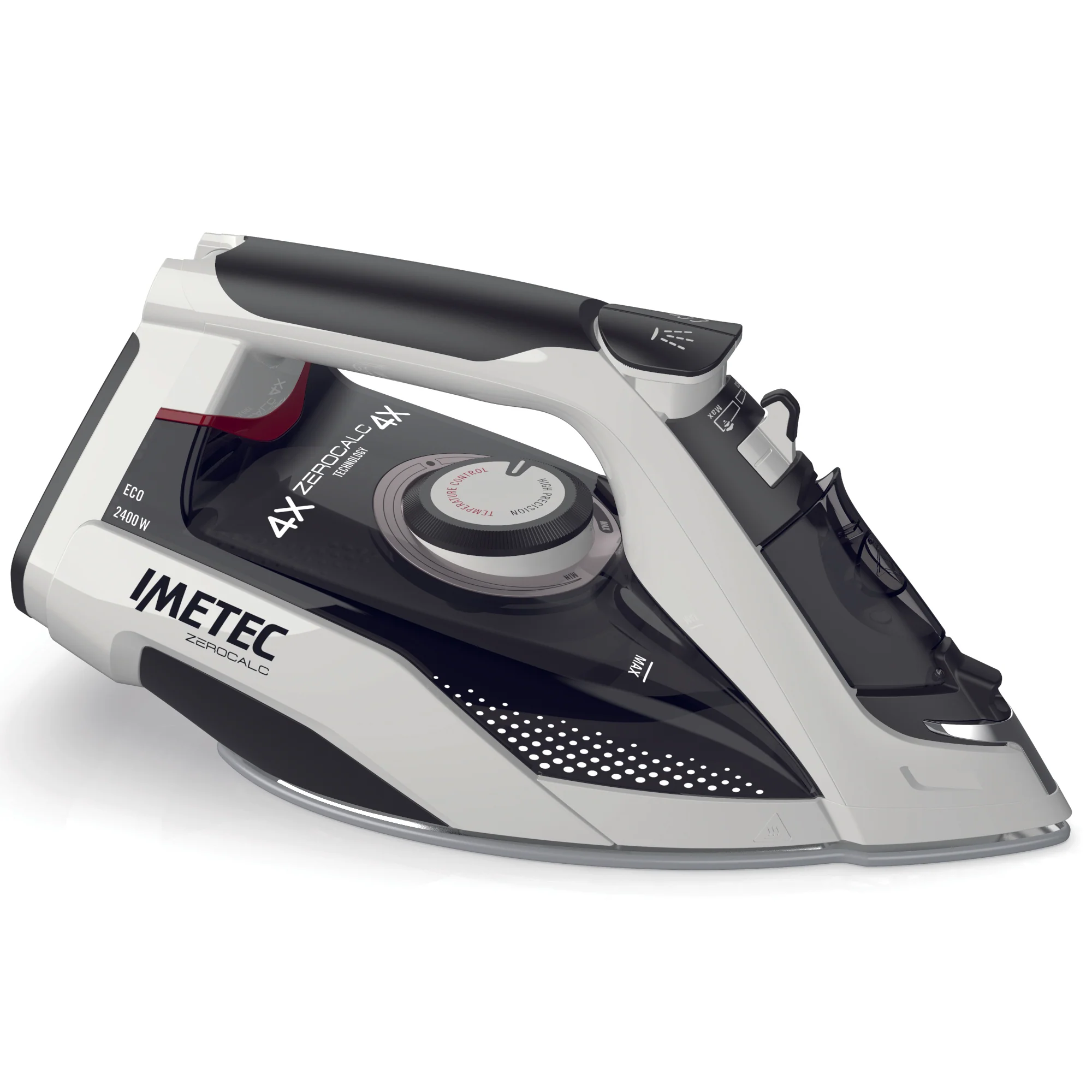 Imetec Steam Iron, 4X Zero Calc Z3 3700 , 2400W, 160G, Glide Ceramic Plate - Inhomebuy