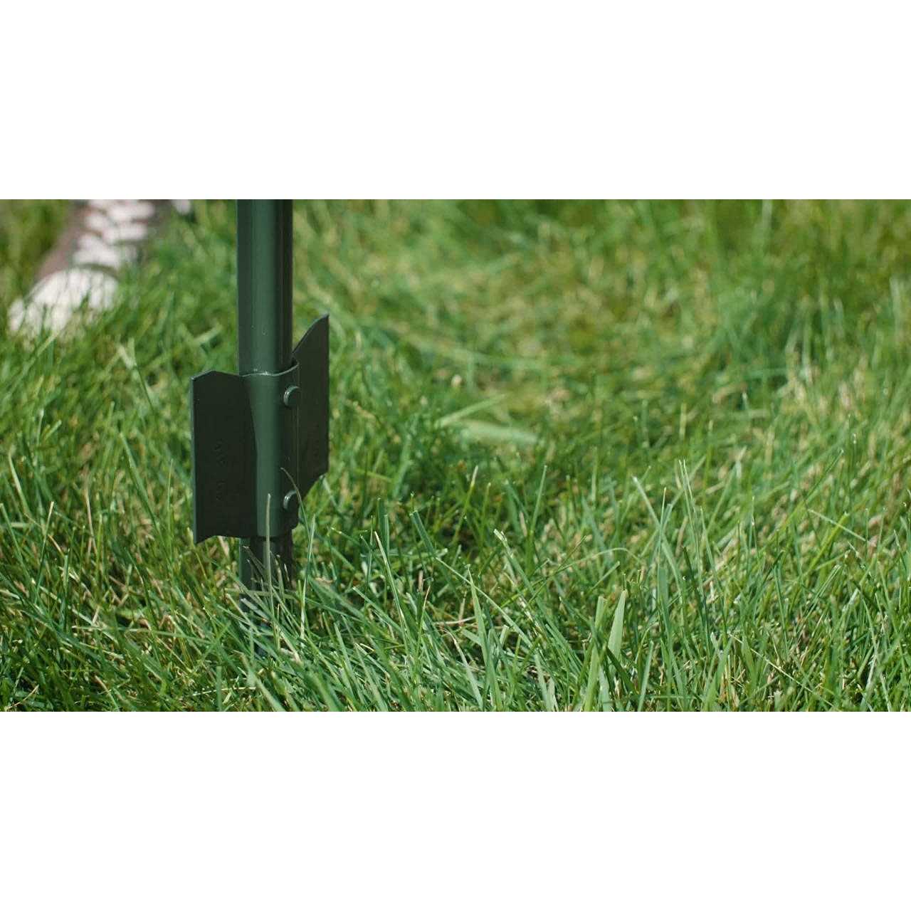 Vasgor Sturdy Duty Metal Fence Post Garden U Post for Fencing - Inhomebuy