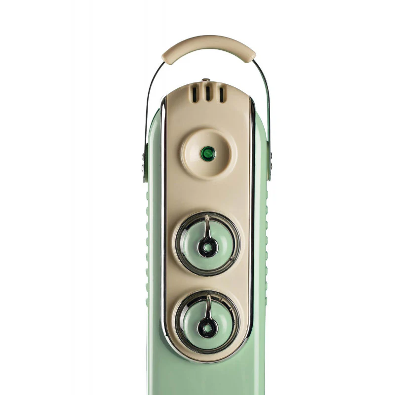 Vintage Oil Radiator 9 fins 2000W GREEN - Inhomebuy