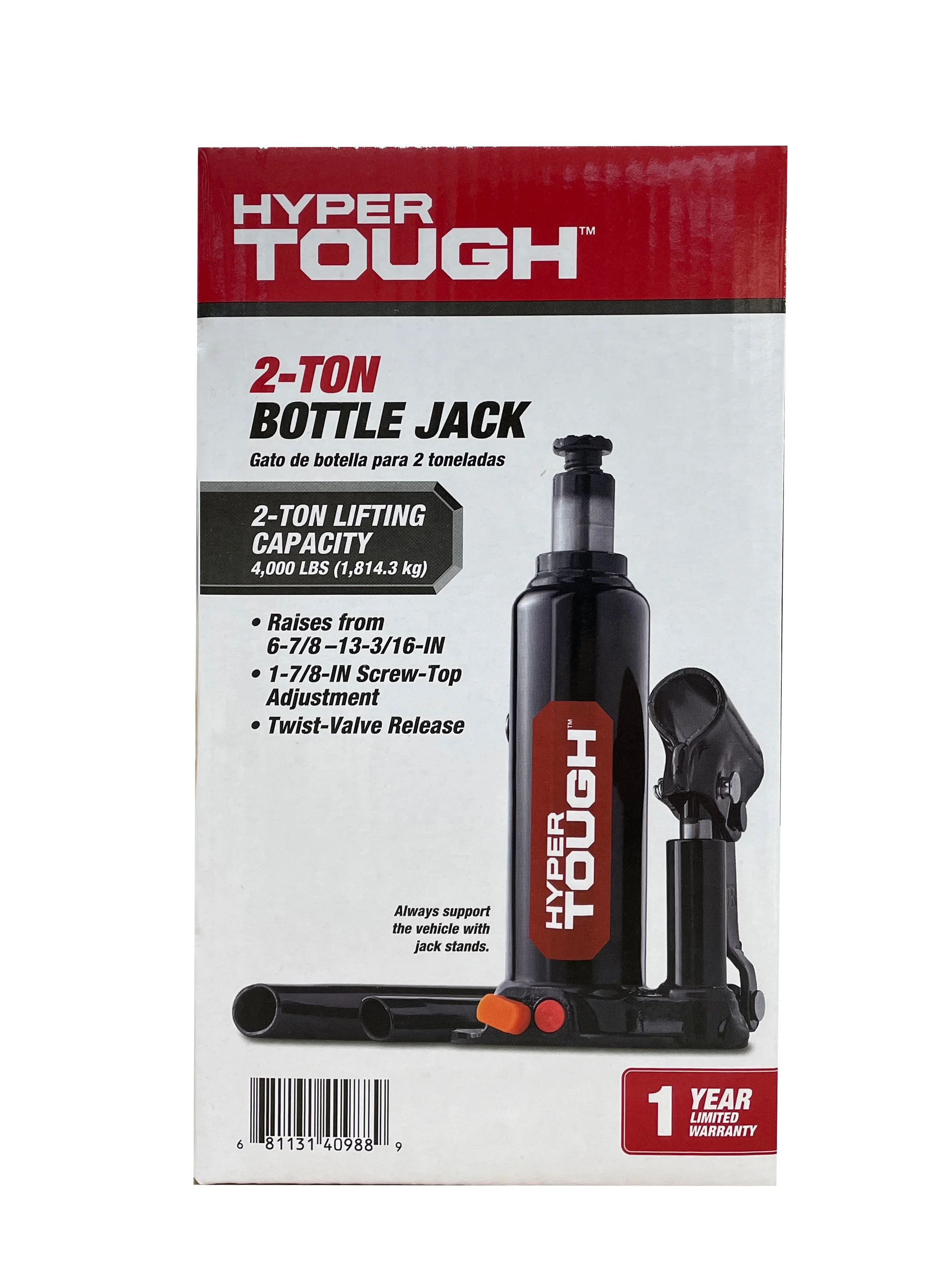 Hyper Tough 2-Ton Bottle Jack - Inhomebuy