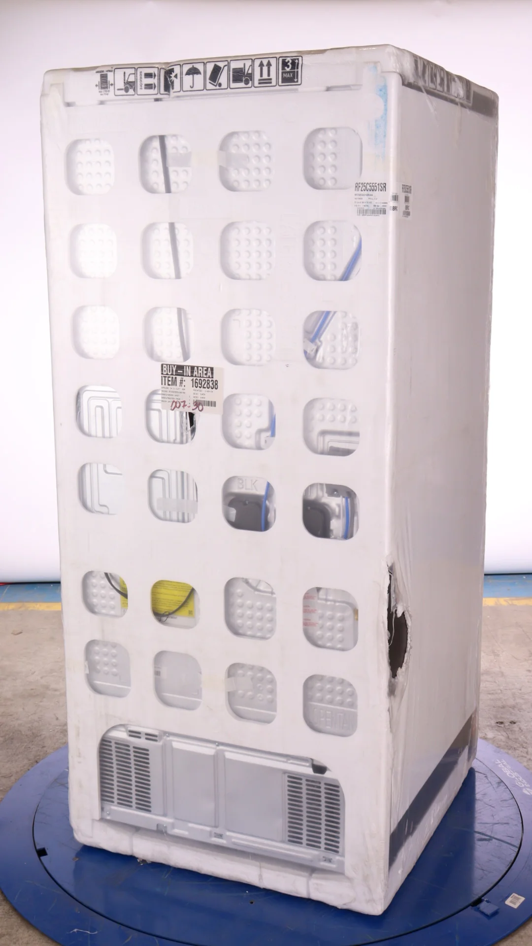 SAMSUNG 33 IN. 24.5 CU. FT. STAINLESS STEEL 3 DOOR FRENCH DOOR REFRIGERATOR WITH BEVERAGE CENTER AND - Inhomebuy