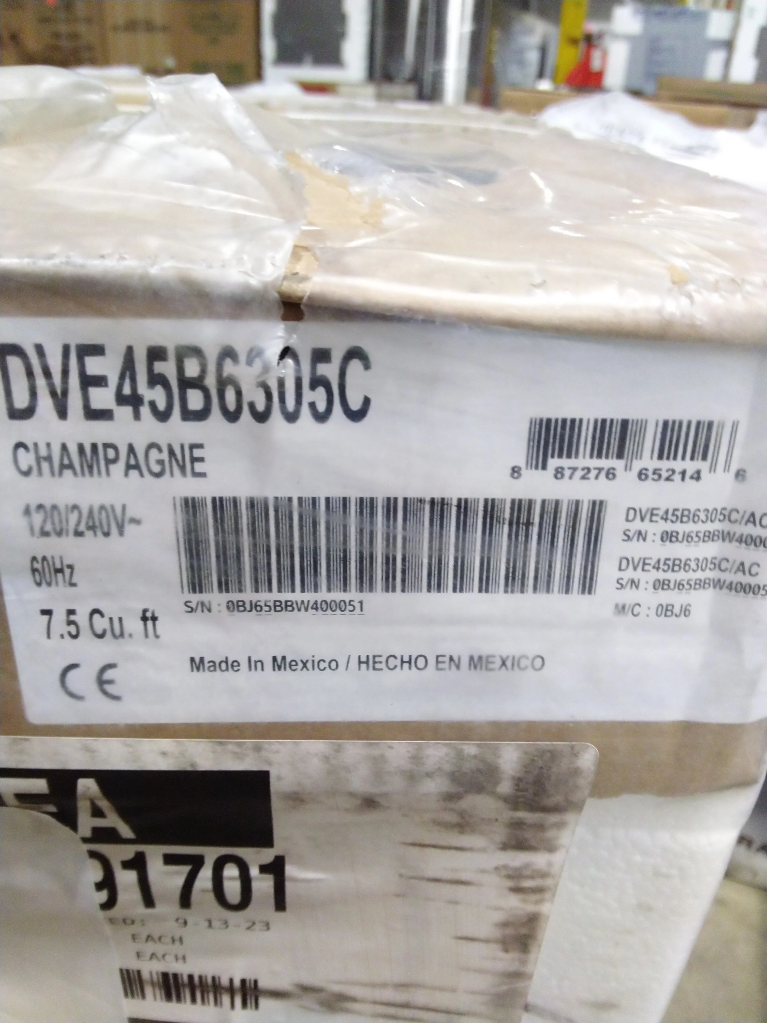 Samsung 7.5 Cu. Ft. Champagne Electric Dryer - DVE45B6305C/AC - Inhomebuy