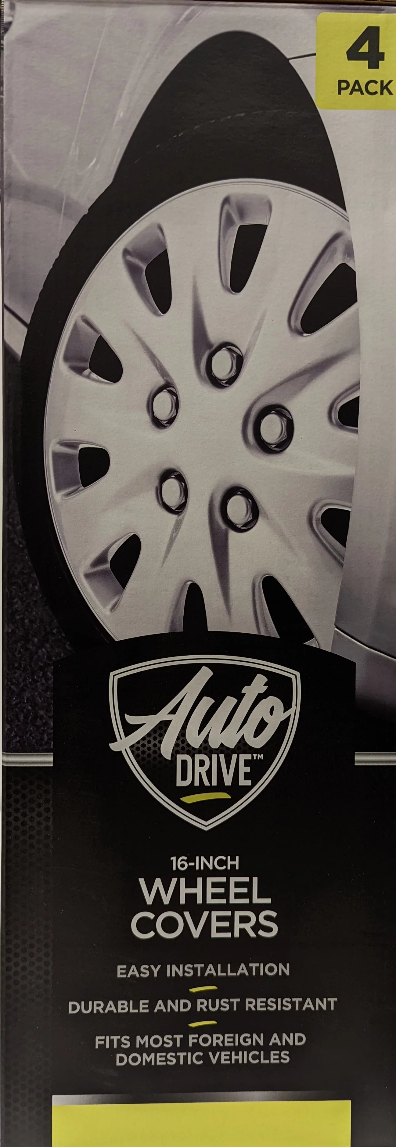 16-in Wheel Cover, Silver Alloy Finish, Auto Drive Brand, ABS Plastic Material, Mfg Part No. KT321-16SL - Inhomebuy