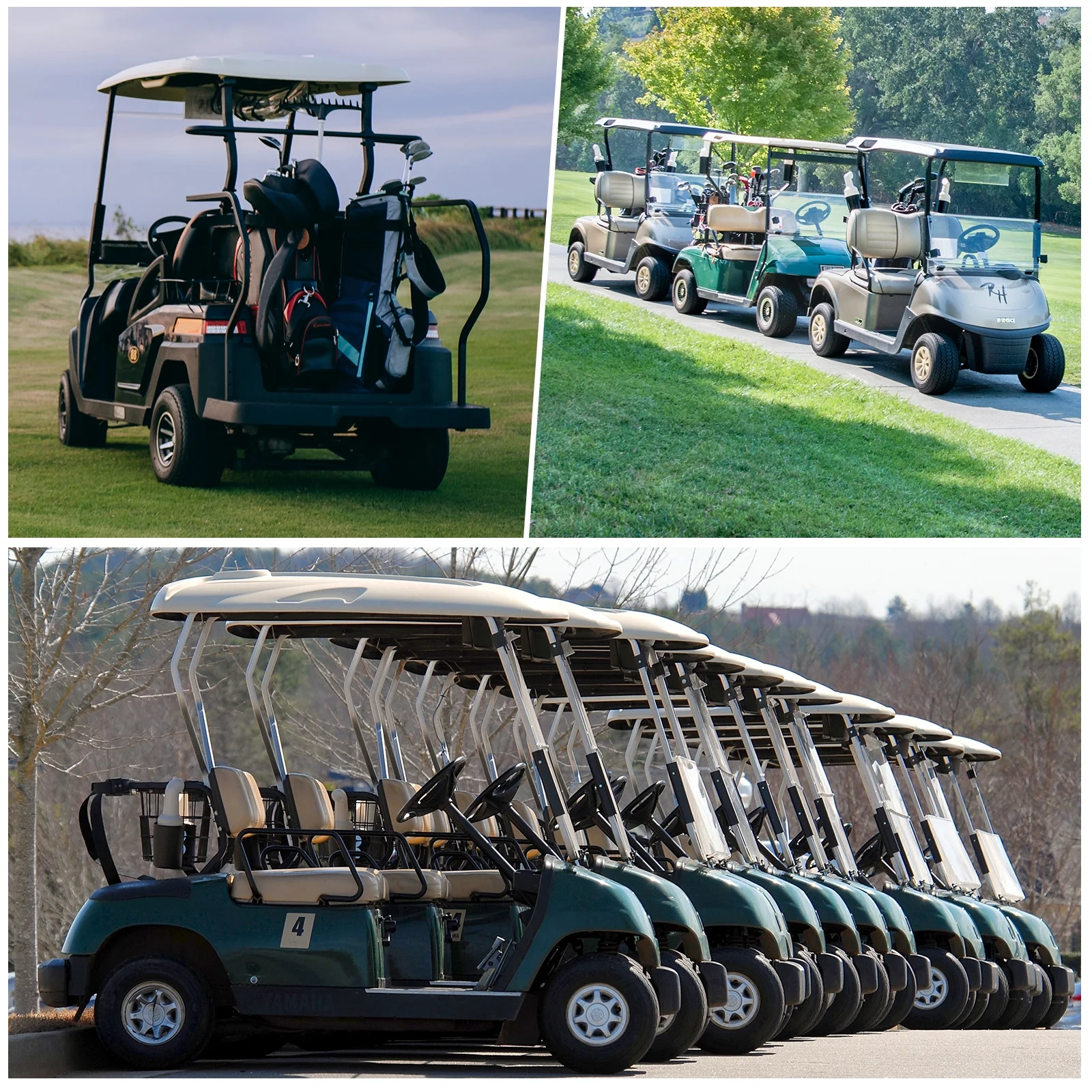 Weize Golf Cart Battery, 6V 210ah BCI Group GC2 Deep Cycle AGM Scrubber Battery - Inhomebuy