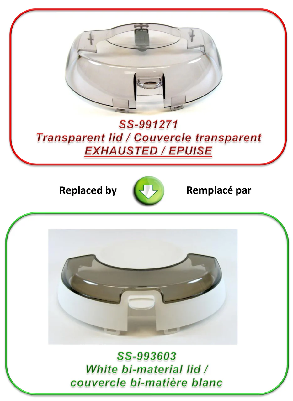 993603 | See Through Lid for AL801, GH806, GH8000, FZ700 Actifry - Inhomebuy