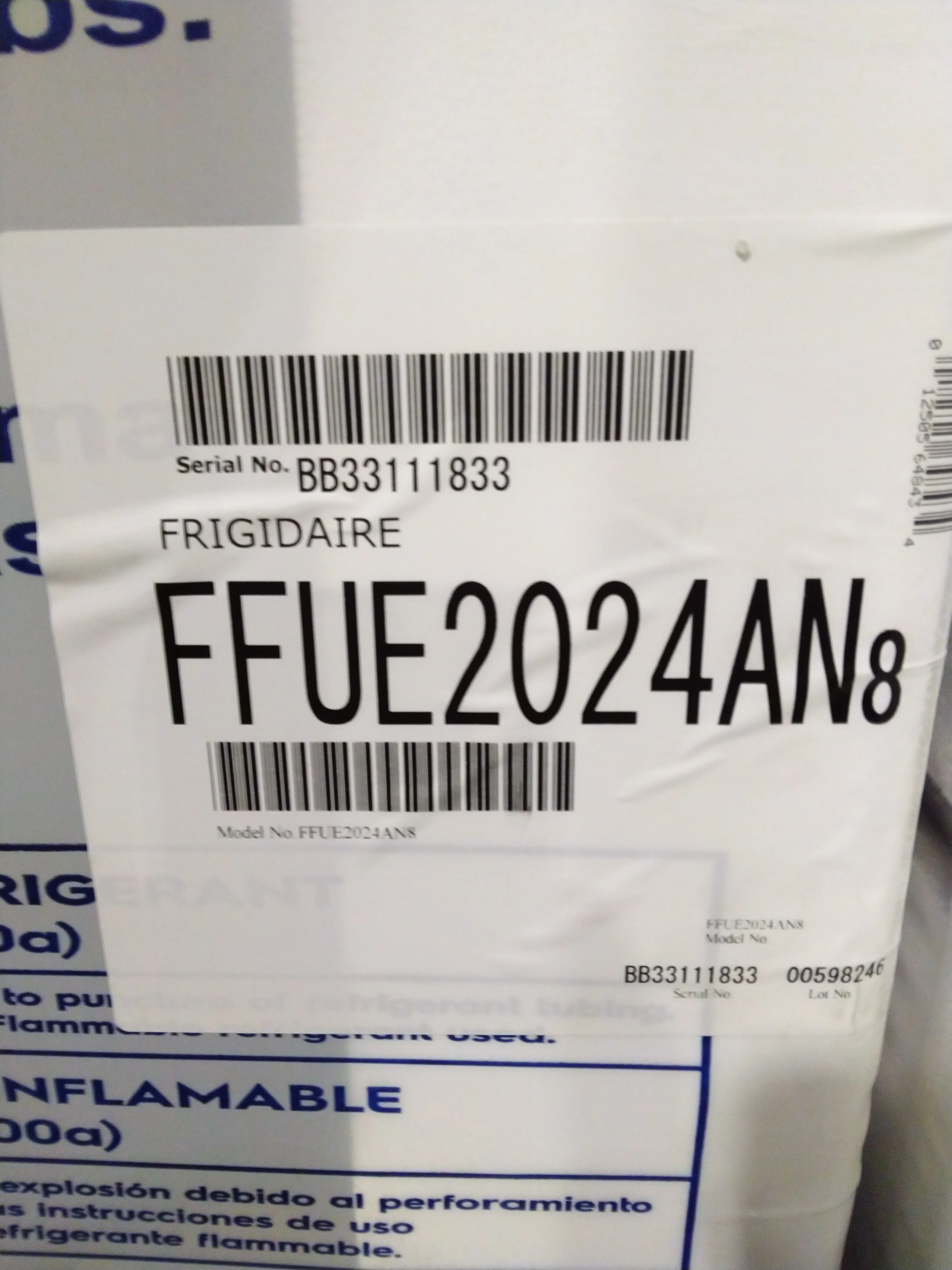 FRIGIDAIRE 20 CU FT. UPRIGHT FREEZER WITH AUTO-CLOSE DOORS - FFUE2024AN - Inhomebuy
