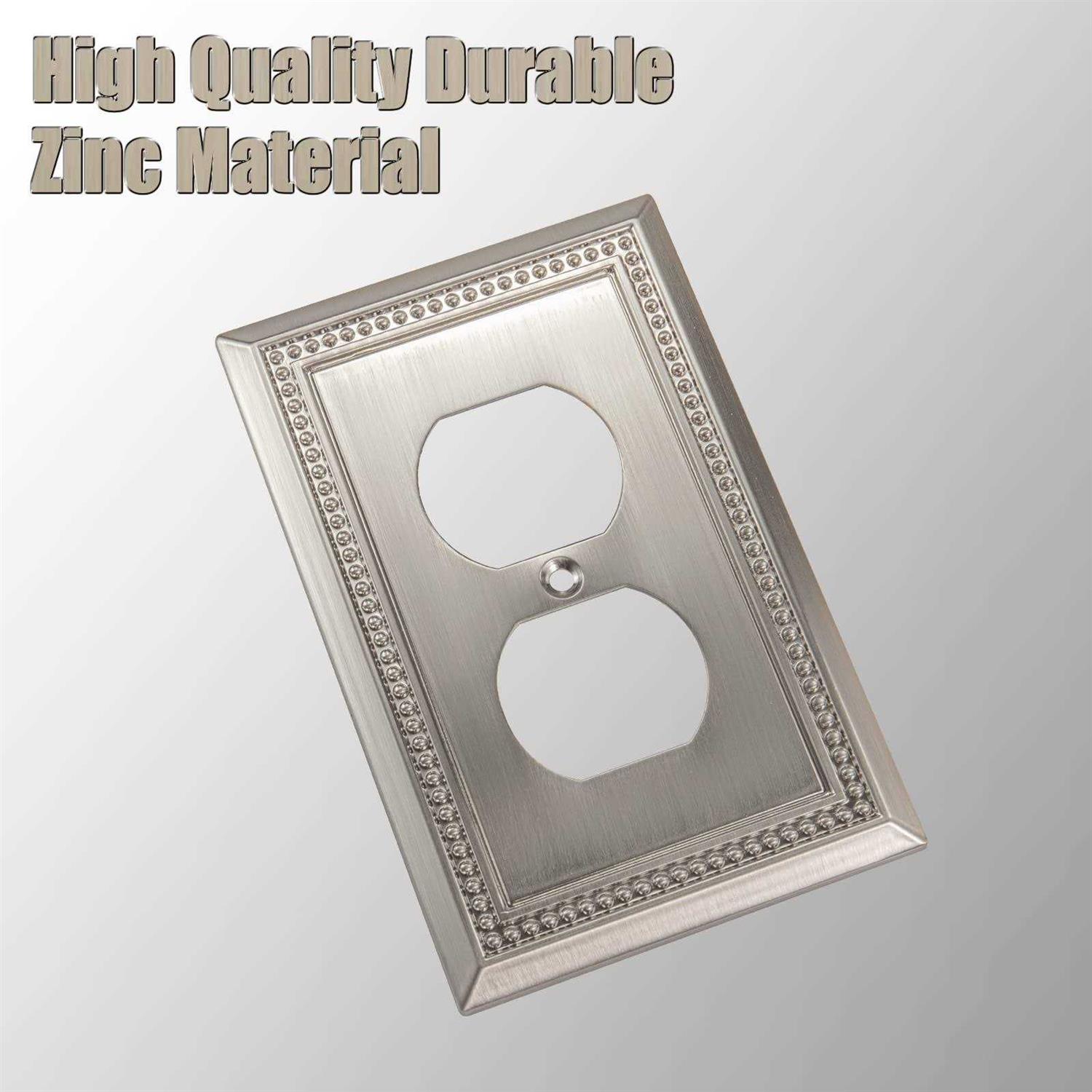 Henne Bery Sunken Pearls Decorative Wall Plate Switch Plate Outlet Cover - Inhomebuy