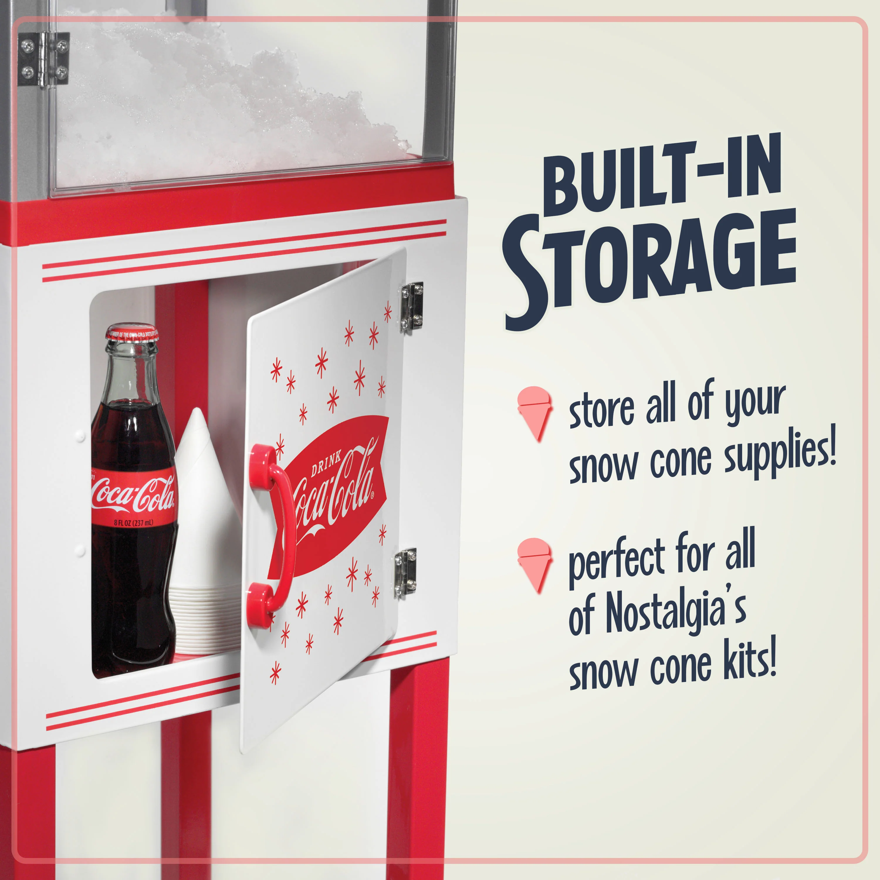 Coca-Cola 48-Inch Snow Cone Cart - Inhomebuy