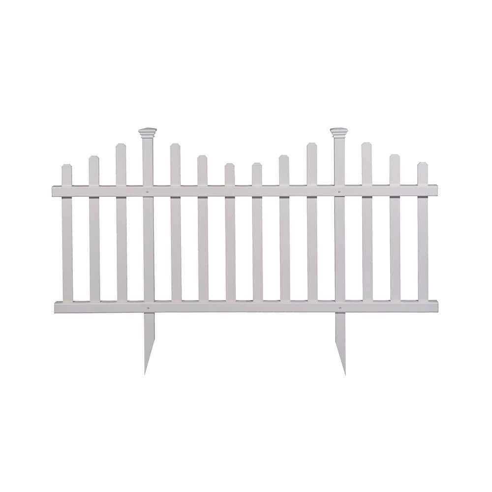 Zippity Outdoor Products WF29001 Dig Garden Metal Fence - Inhomebuy