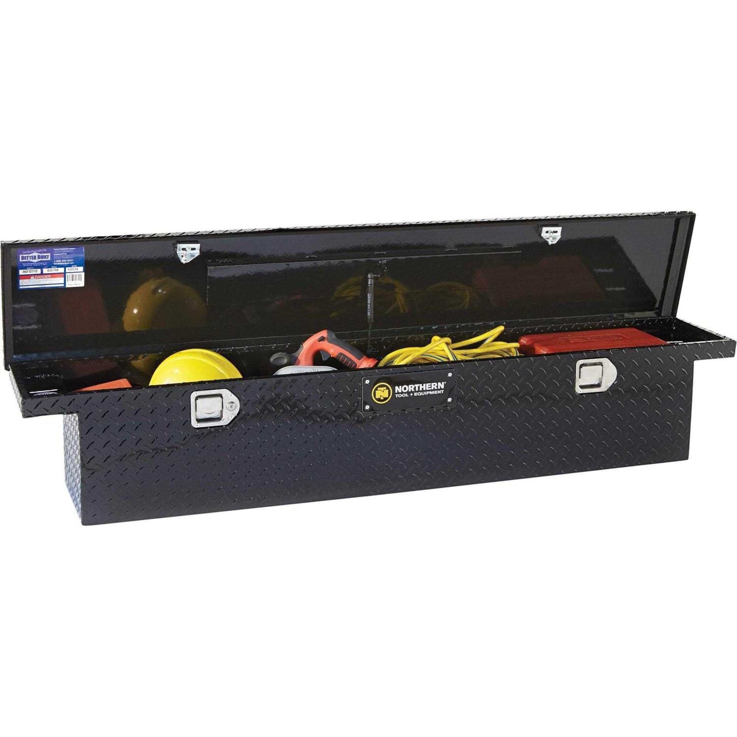 Northern Tool Side-Mount Truck Tool Box Aluminum Matte Black - Inhomebuy