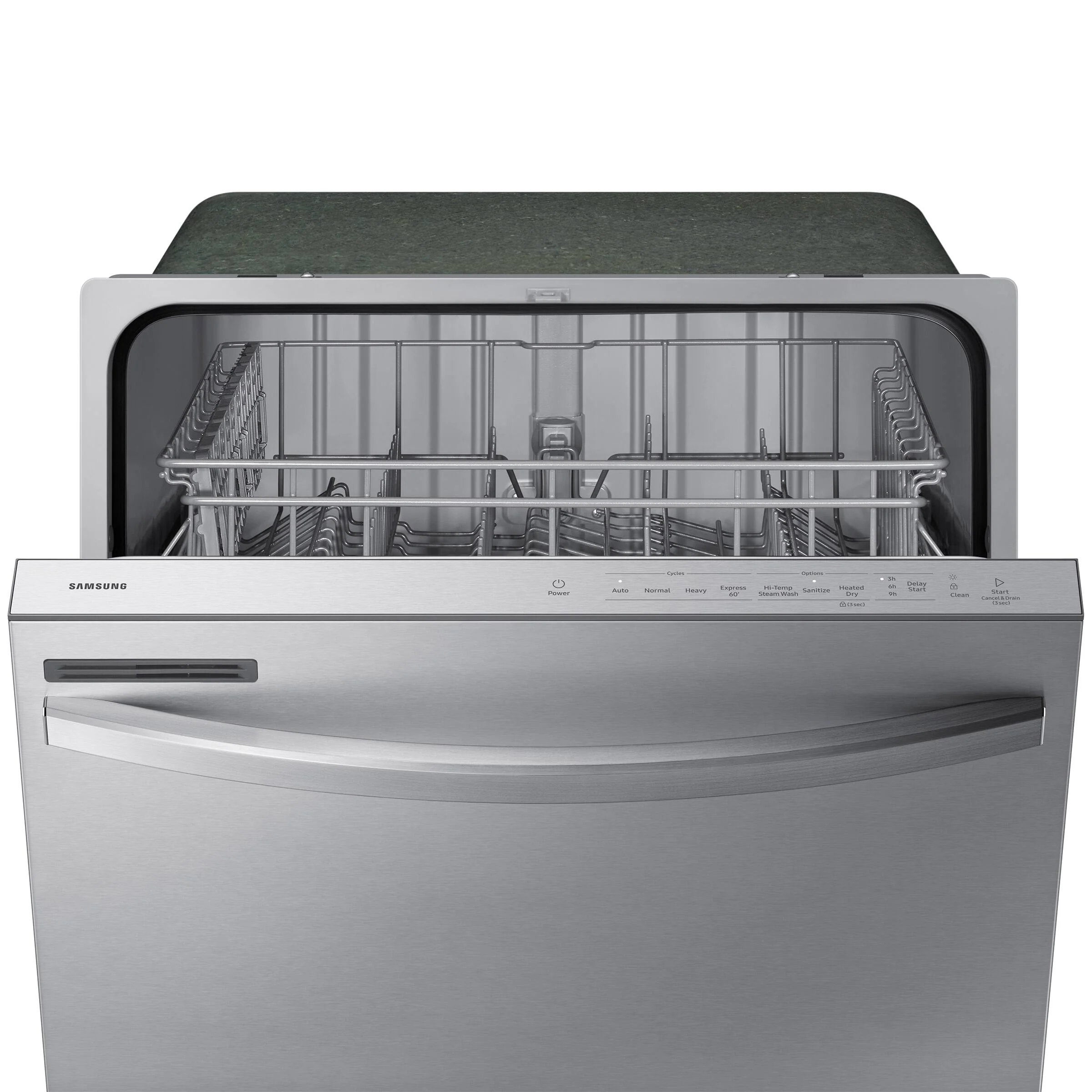 SAMSUNG 24 IN. STAINLESS STEEL DISHWASHER WITH ADJUSTABLE RACK - DW80CG4021SRAA - Inhomebuy