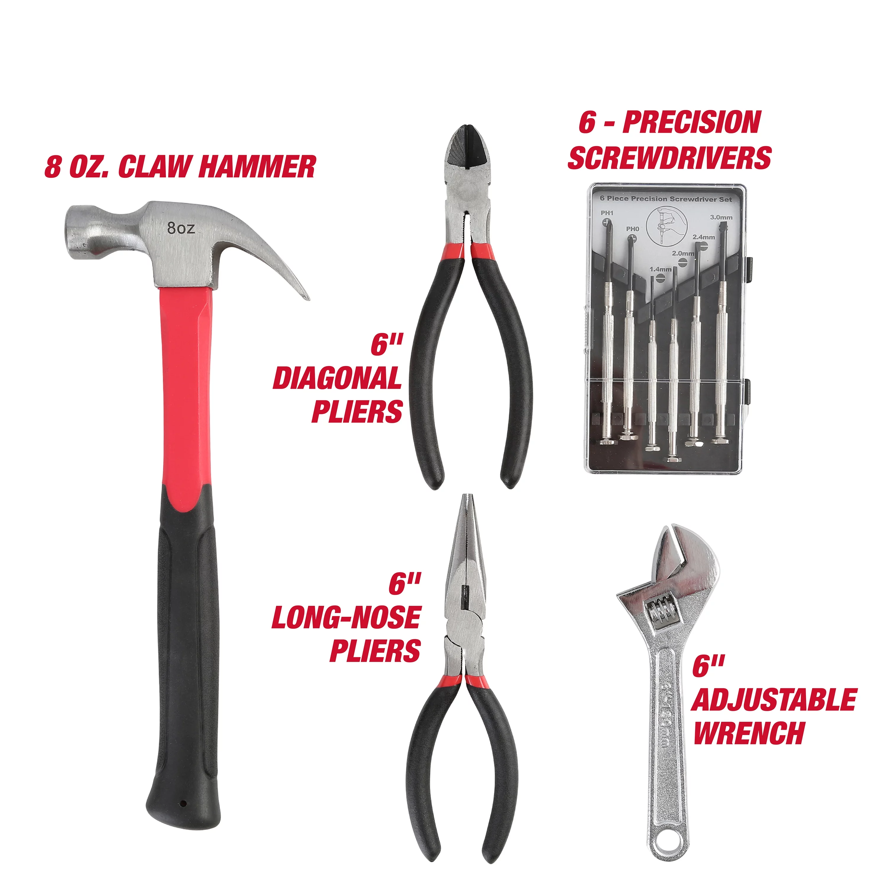 Hyper Tough 160-Piece Toolbox Set for Home and Auto Repairs - Inhomebuy