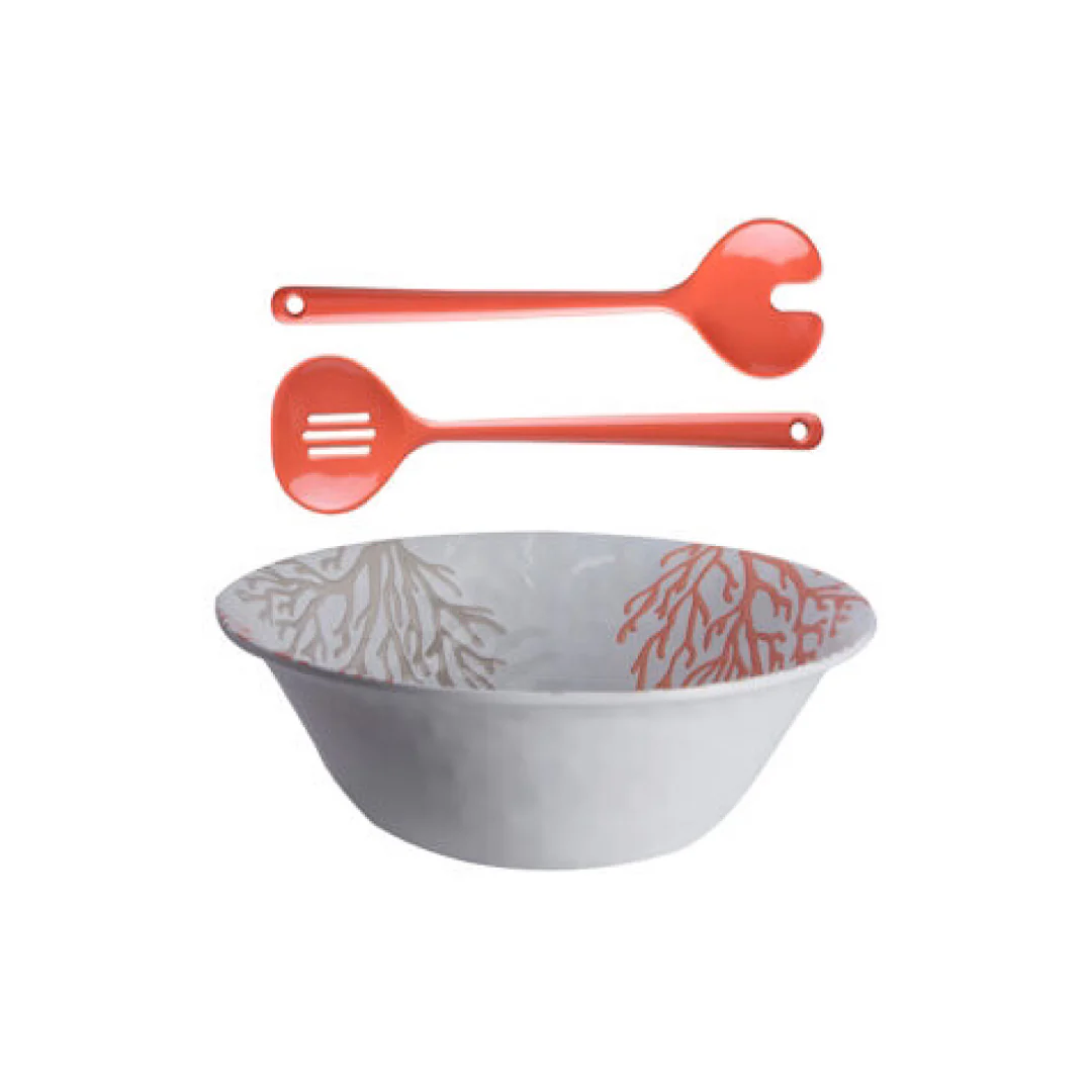 Mare - Salad Bowl&Cutlery Coral - Inhomebuy