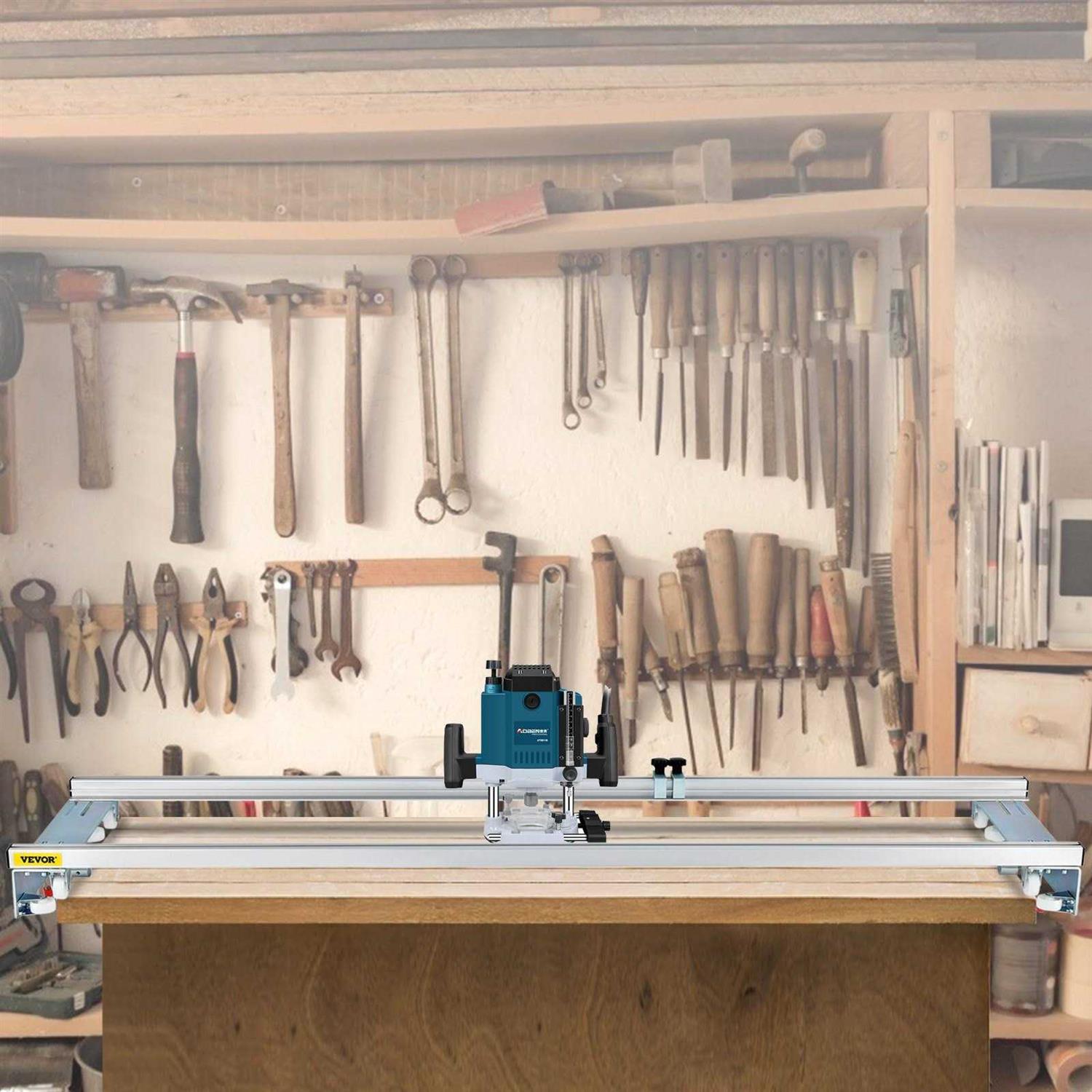 VEVOR Roof Ladder Rack Van Ladder Rack with Ladder Stoppers 3 Bars 661 Lbs Black HCTJHSECOTRIC1S4TV0 - Inhomebuy