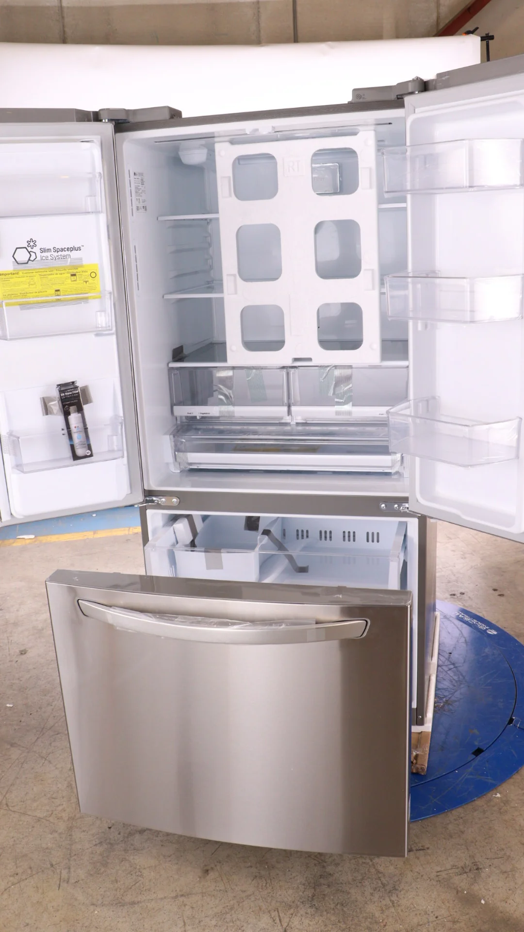 LG 33 IN. 25 CU. FT. SMUDGE-RESISTANT STAINLESS-STEEL FRENCH DOOR REFRIGERATOR WITH SMARTHINQ WI-FI - Inhomebuy