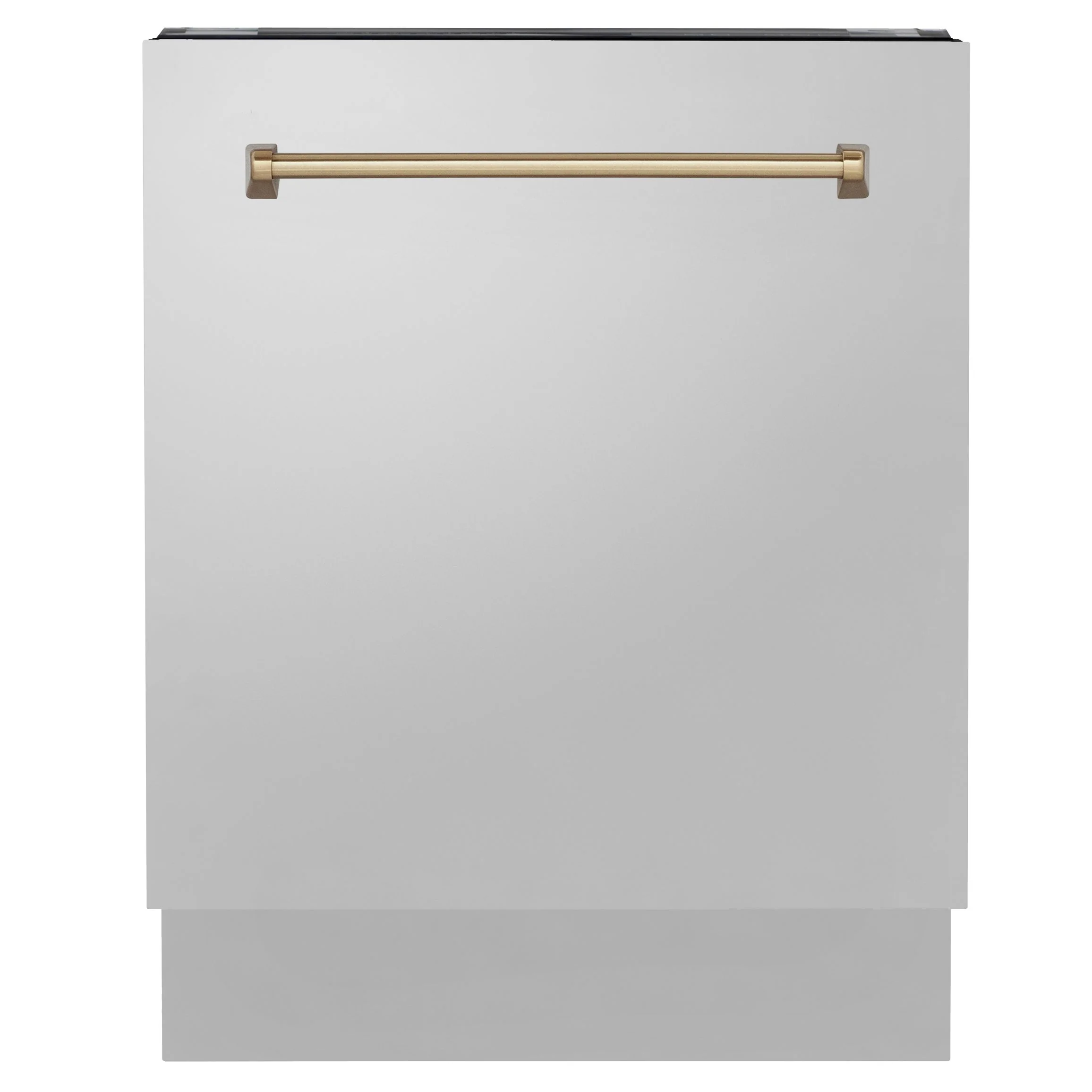 ZLINE Autograph Series 24 inch Tall Dishwasher in Stainless Steel with Champagne Bronze Handle, DWVZ-304-24-CB - Inhomebuy