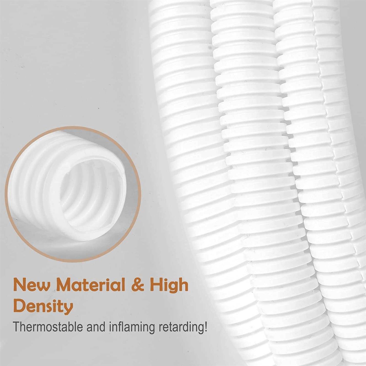 ZhiYo 20FT Wire Loom Split Tubing Auto Wire Conduit Flexible Cover - Inhomebuy