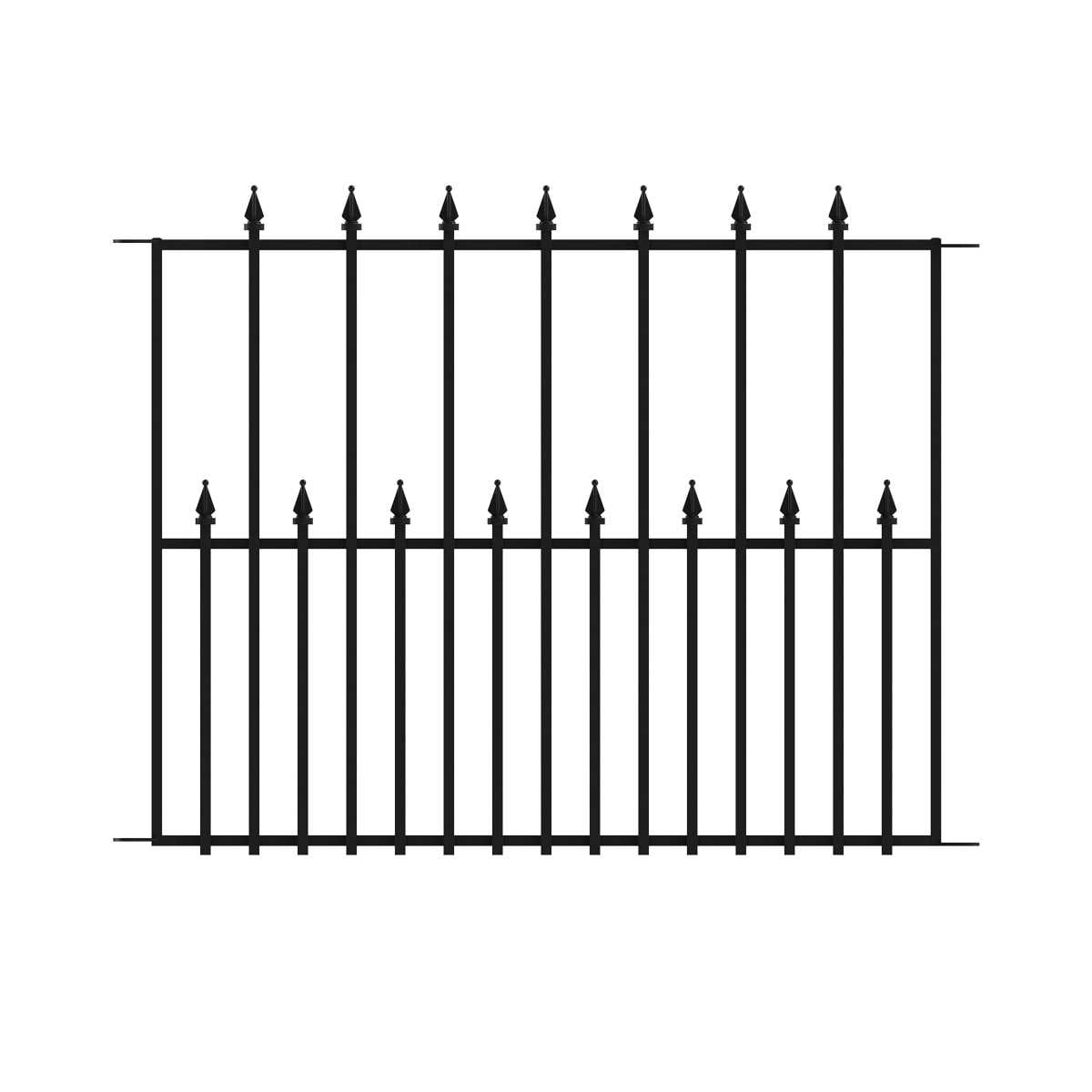 No Dig Decorative Wire Garden Fence Blk 838175 - Inhomebuy