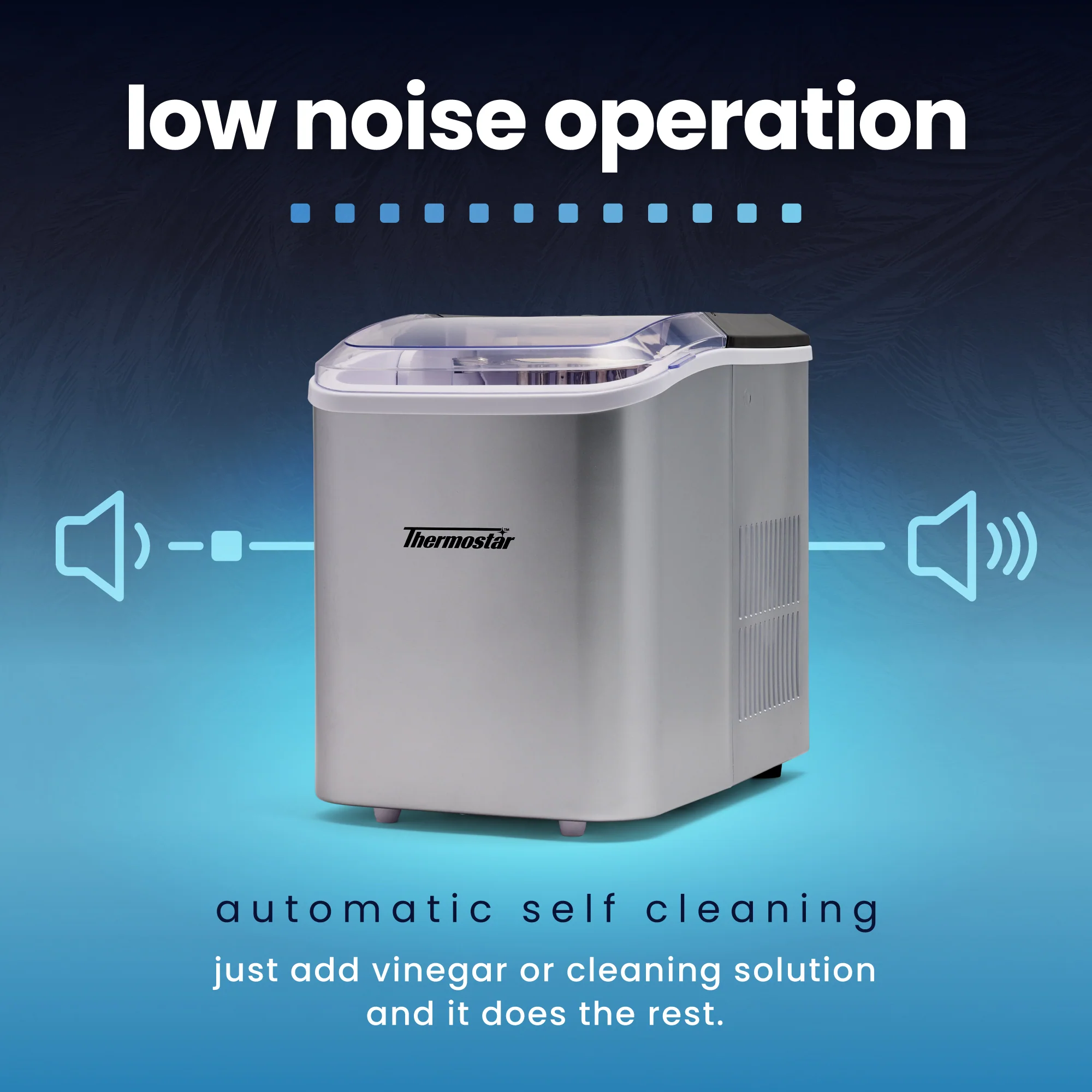 Thermostar 26-Pound Automatic Self-Cleaning Portable Countertop Ice Maker Machine - Inhomebuy