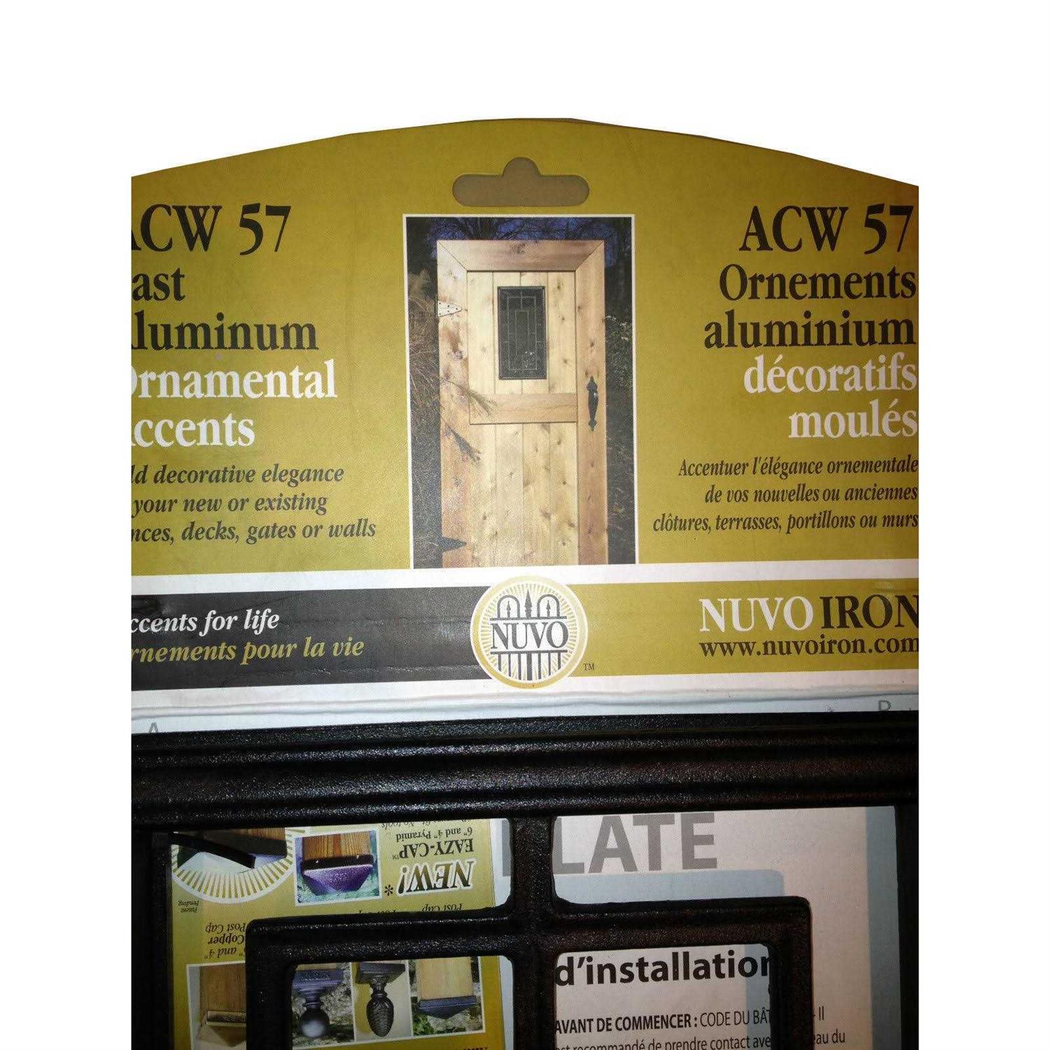 Nuvo Iron 4 in. x 4 in. Black Wood Post Connector Plate WPCP4B - Inhomebuy