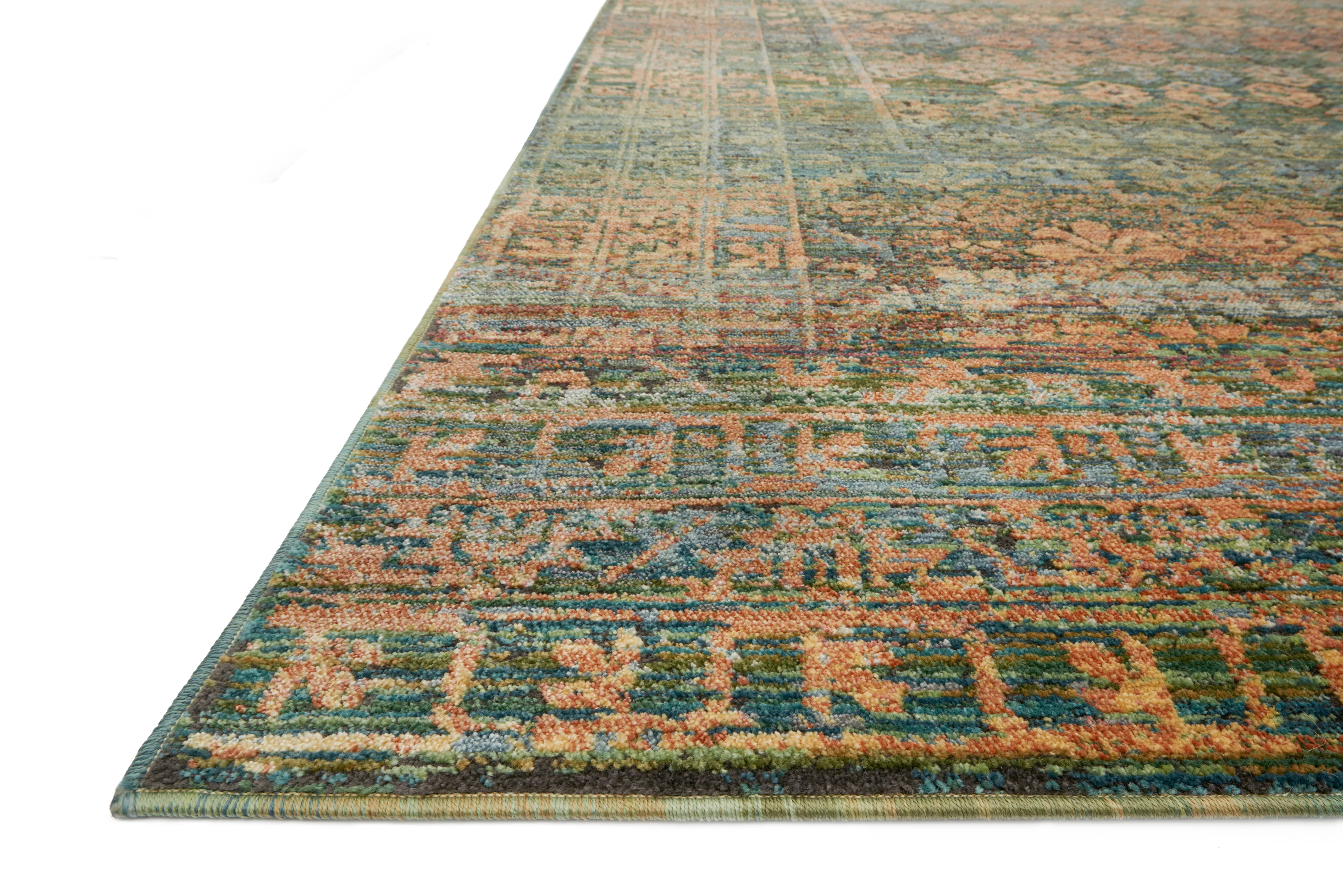 Loloi Rugs Javari Collection Rug in Lagoon, Fiesta - 7'10