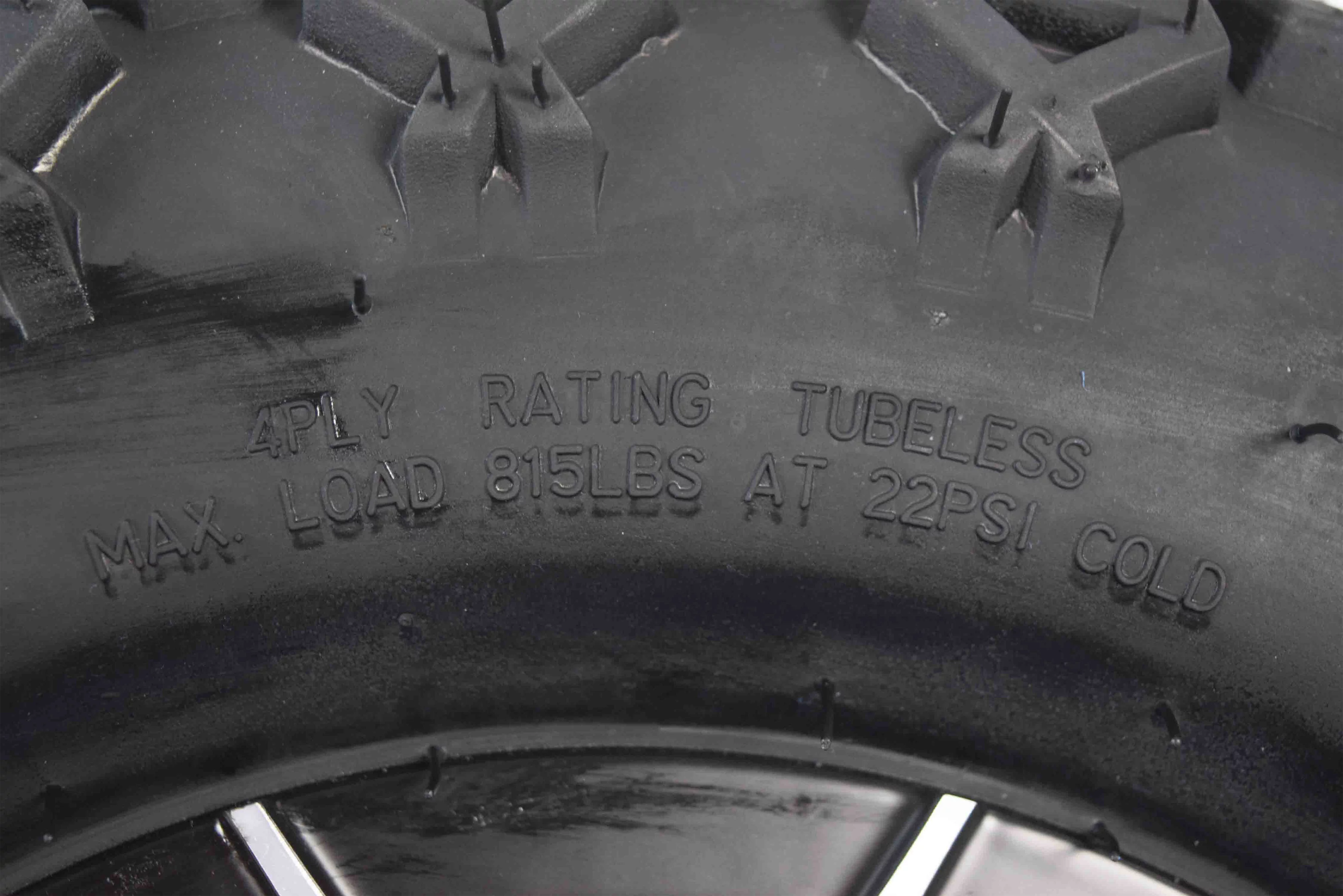 MASSFX 20x10-10 Golf Cart Turf Tire & Black Wheel Kit A240 10x7 4/101.6 - Inhomebuy